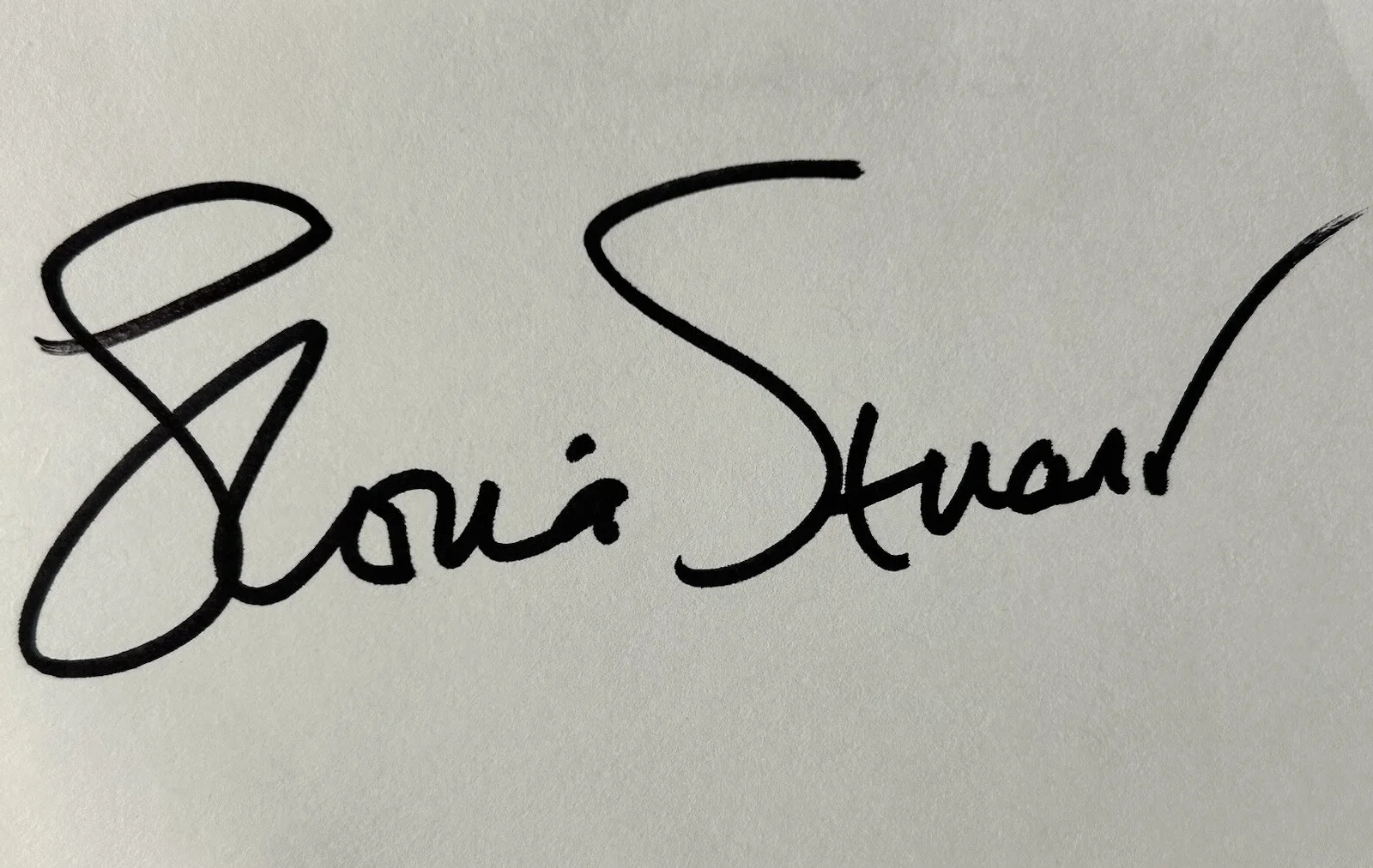 Gloria Stuart — Gloria Stuart Signature on Index Card Original, image 2