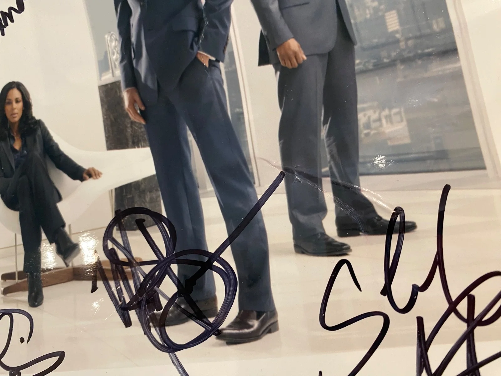 White Collar SDCC 2010 Cast Autographed Print RARE Matt Bomer Tim DeKay 8.5x11, изображение 5