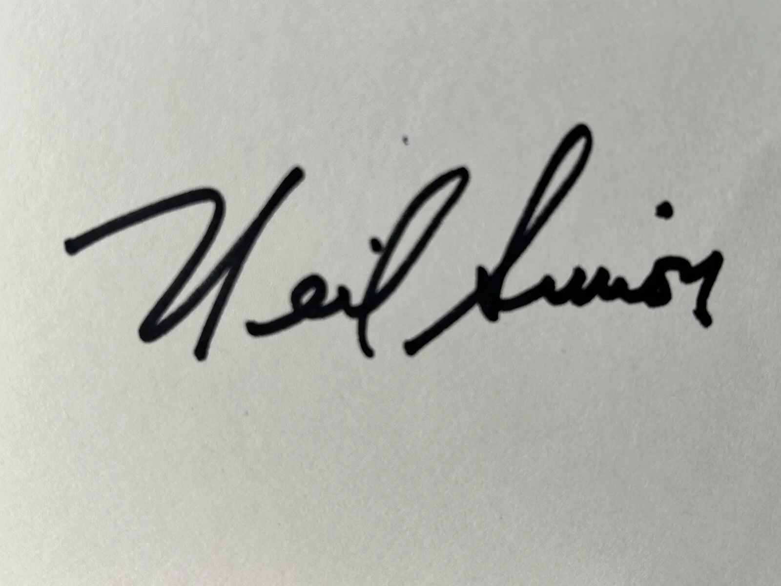 Neil Simon — Neil Simon Signature on Index Card Original, image 2