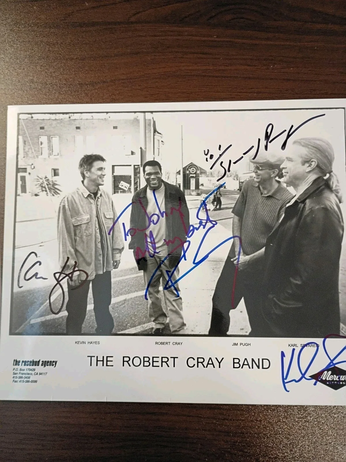 The Robert Cray Band Signed Autographed 8 x 10 Photo - Signed 4 Members, изображение 4