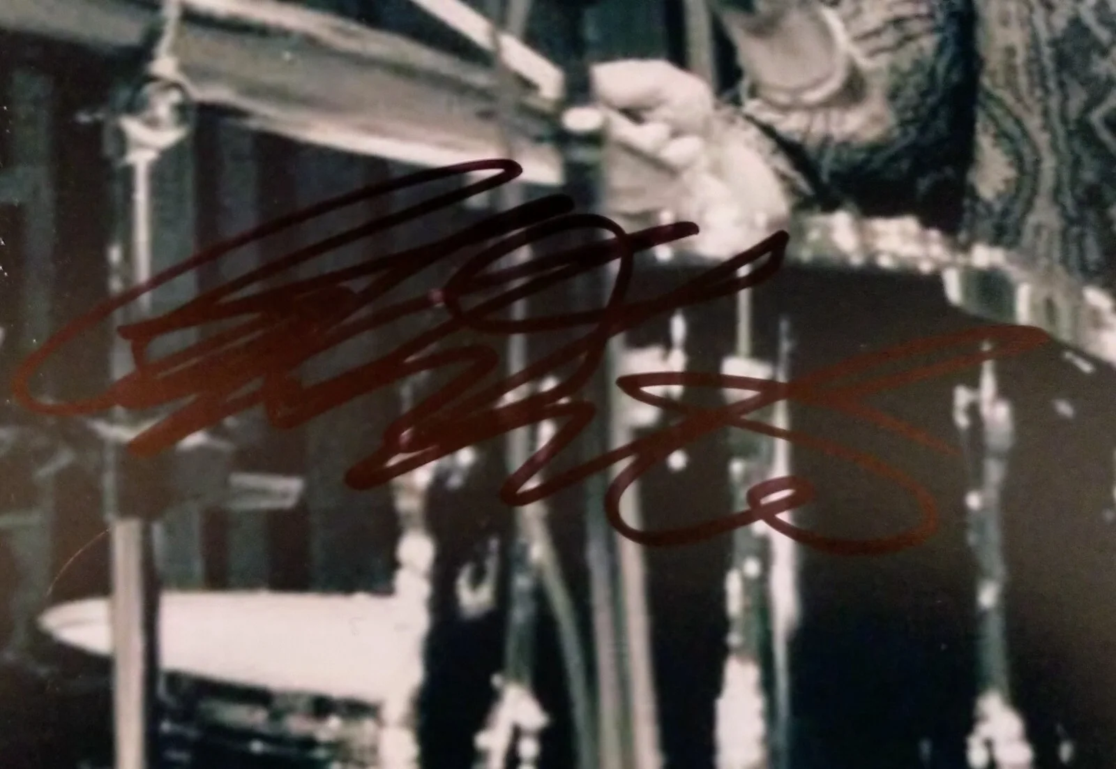 YES Drummer Alan White Signed 11x14 Custom Matted PLASTIC ONO BAND, image 3