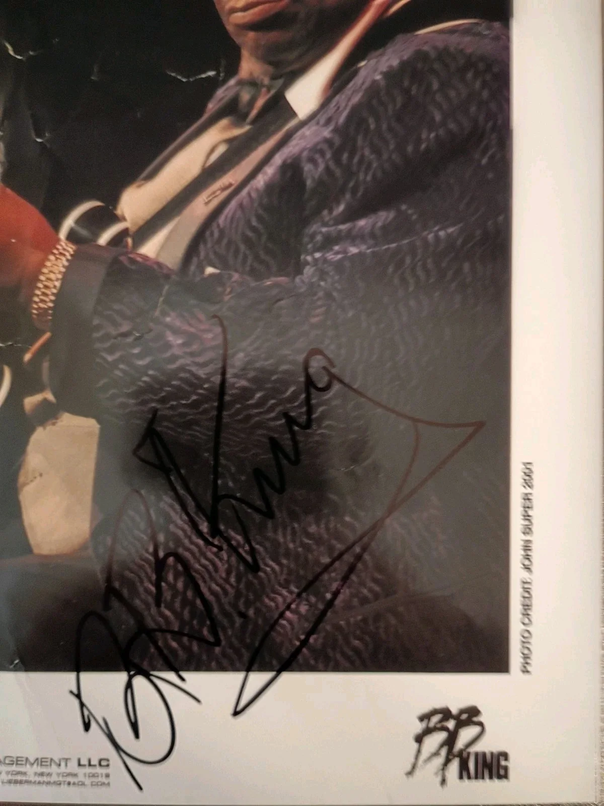BB King (D 2015) Musician Blues Guitarist Signed 8 x 10 Photo - Beckett BAS, изображение 4
