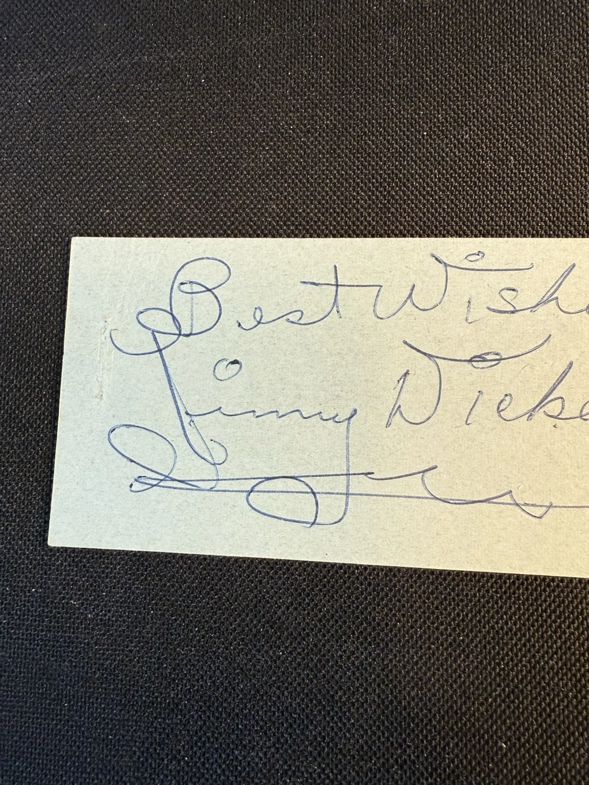 Vintage Little Jimmy Dickens Country Singer Personalized Autograph Signature, image 3