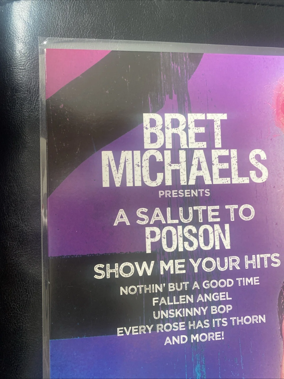 bret michaels signed vinyl (Bret Michaels Presents a Salute To Poison), изображение 2
