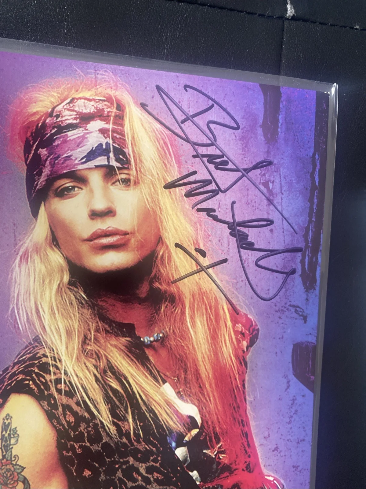 bret michaels signed vinyl (Bret Michaels Presents a Salute To Poison), изображение 5