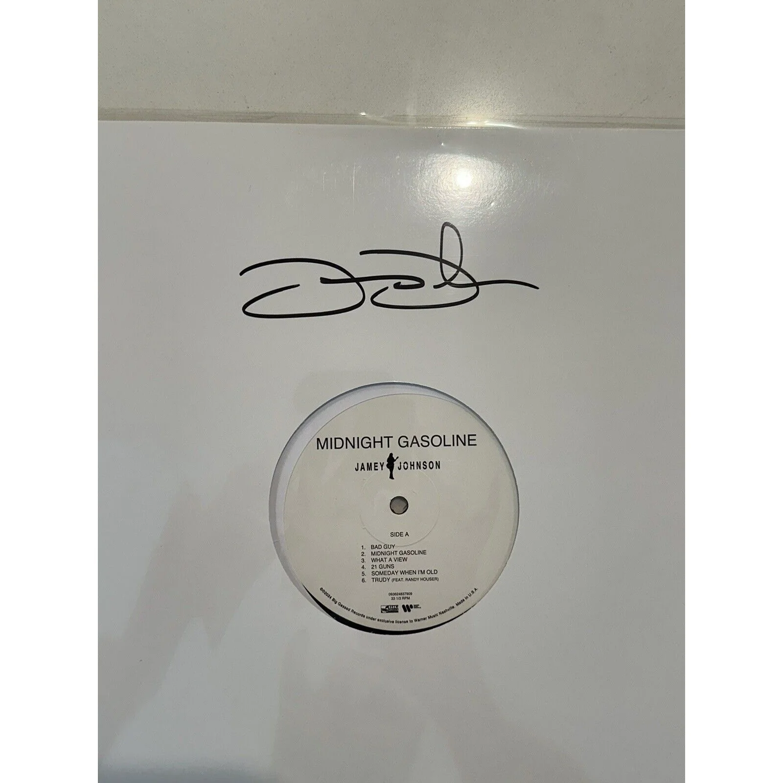 JameyJohnson Signed LP - Midnight Gasoline - Limited Edition Test Pressing, image 2