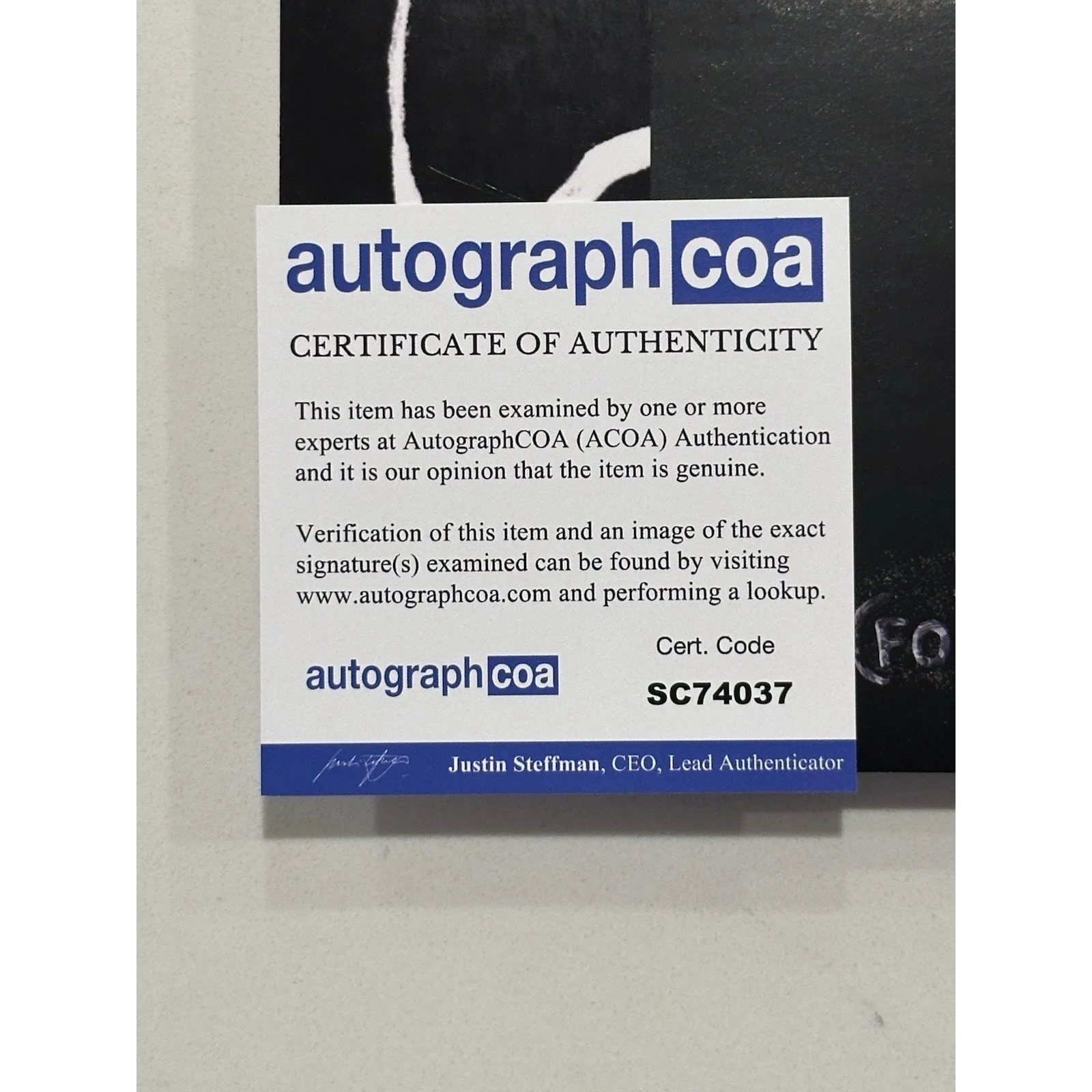 FALL OUT BOY SO MUCH FOR STARDUST SIGNED AUTOGRAPHED ART CARD COA ACOA #15, image 2