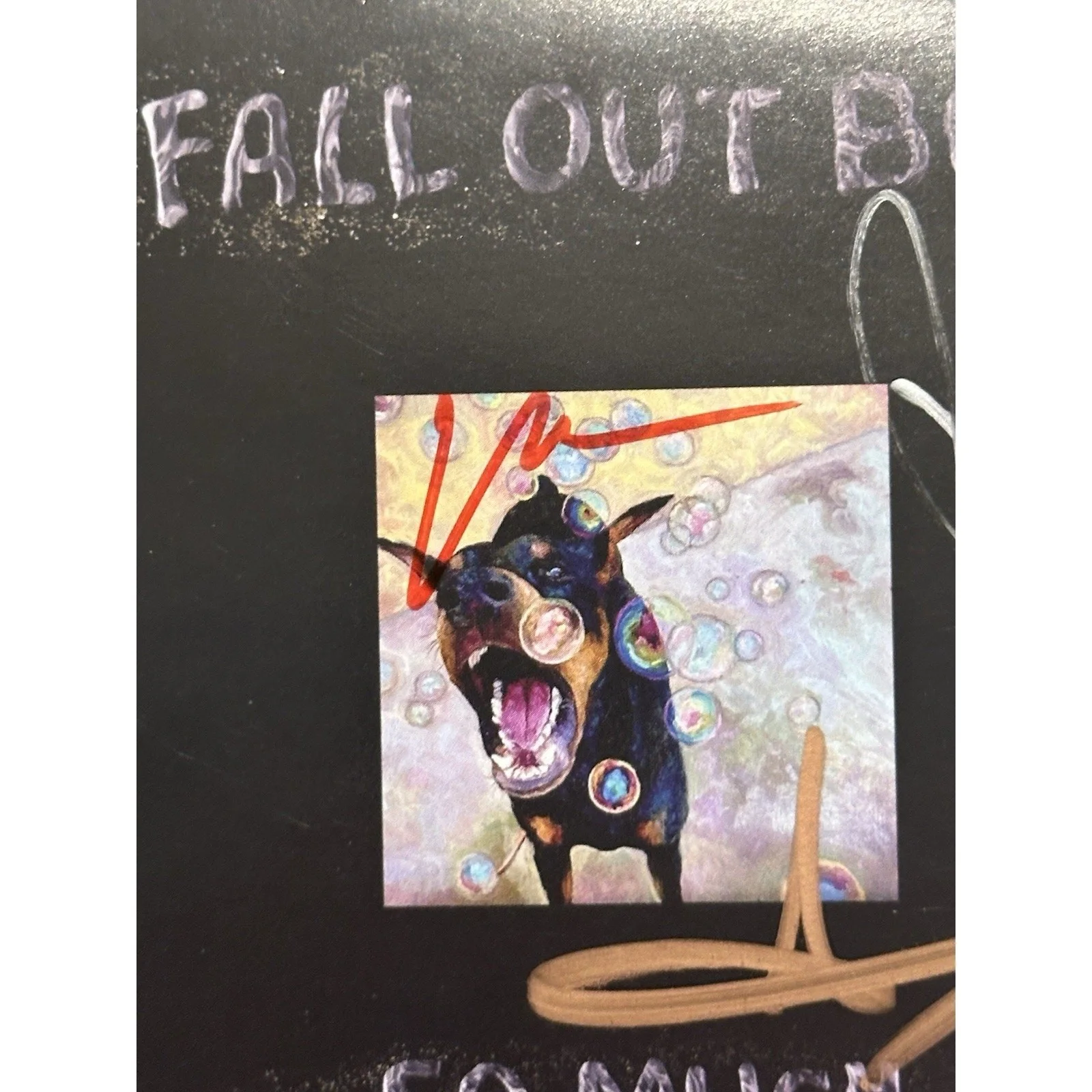 FALL OUT BOY SO MUCH FOR STARDUST SIGNED AUTOGRAPHED ART CARD COA ACOA #15, image 4