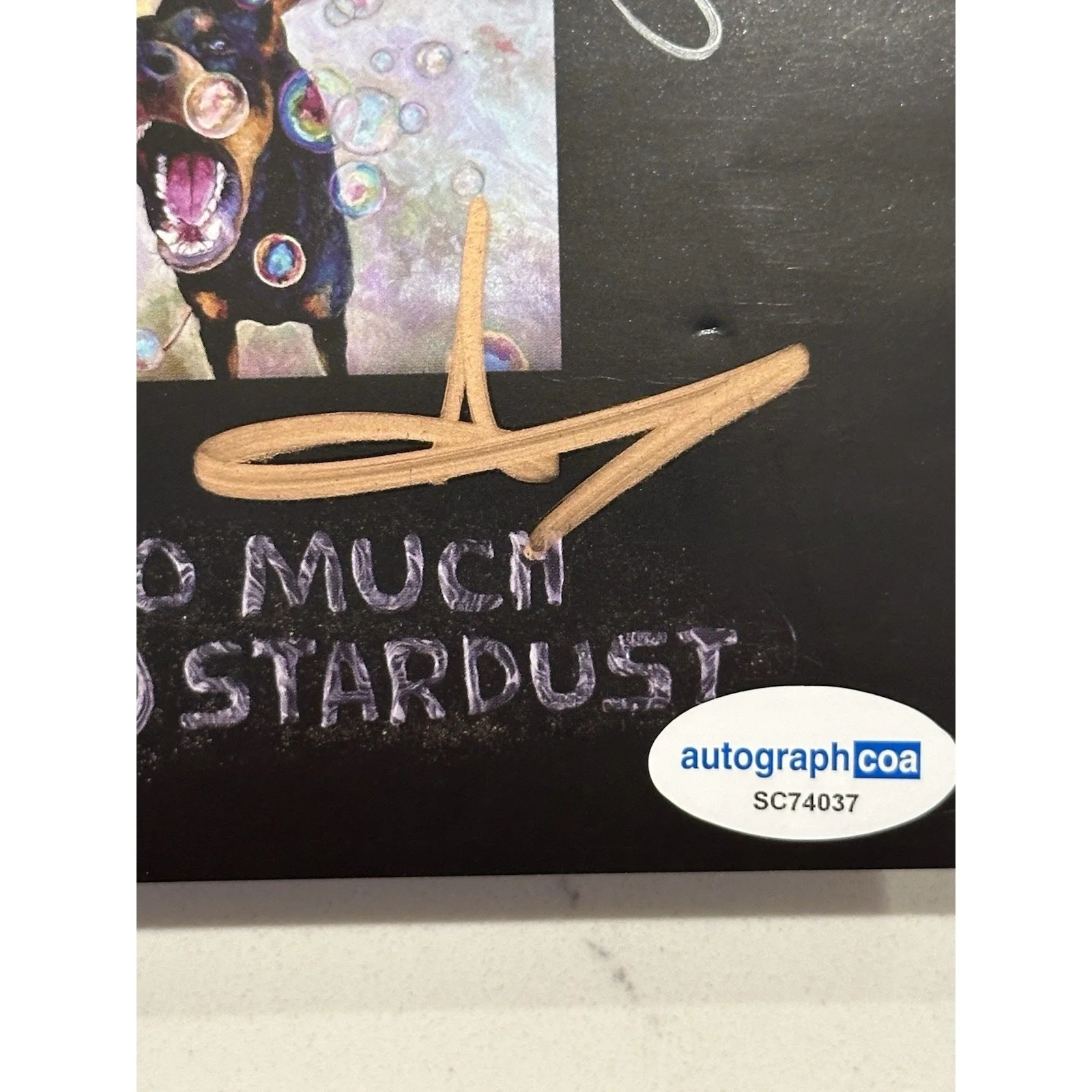FALL OUT BOY SO MUCH FOR STARDUST SIGNED AUTOGRAPHED ART CARD COA ACOA #15, image 5