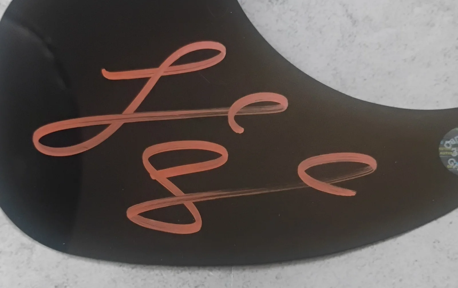 Lainey Wilson Hand Signed COA Guitar Pick Guard NO US TARIFFS, image 3