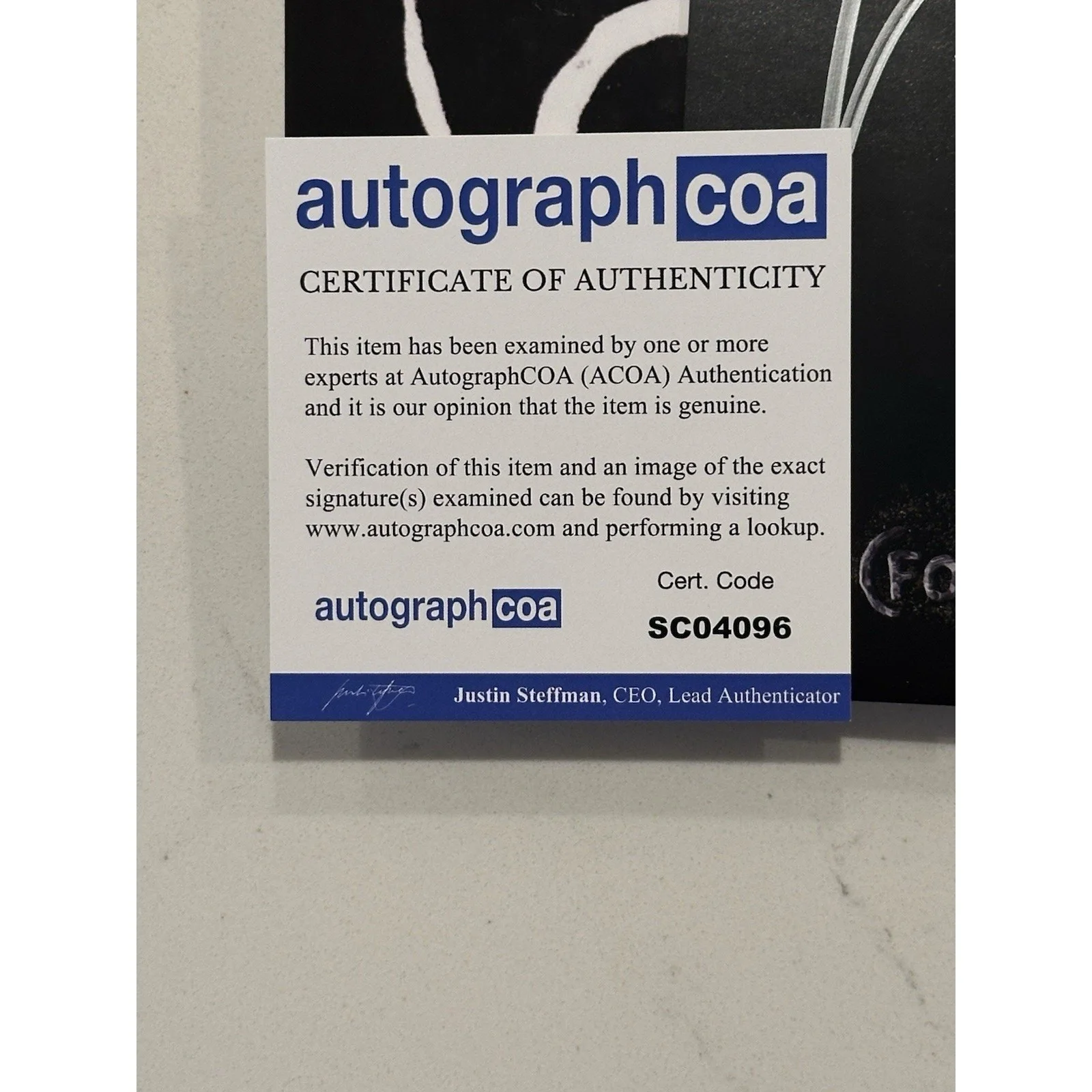 FALL OUT BOY SO MUCH FOR STARDUST SIGNED AUTOGRAPHED ART CARD COA ACOA #9, image 2