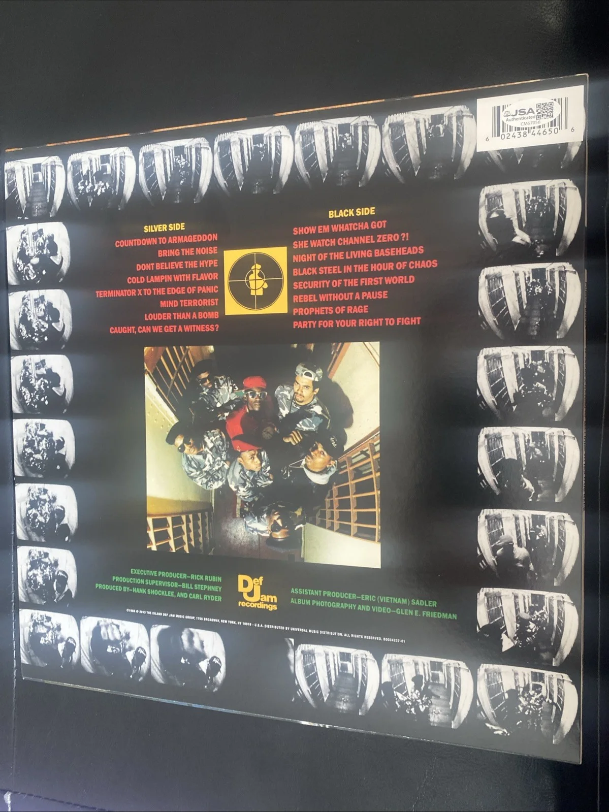 Public Enemy Signed Vinyl (flavor Flav & Chuck D), image 4