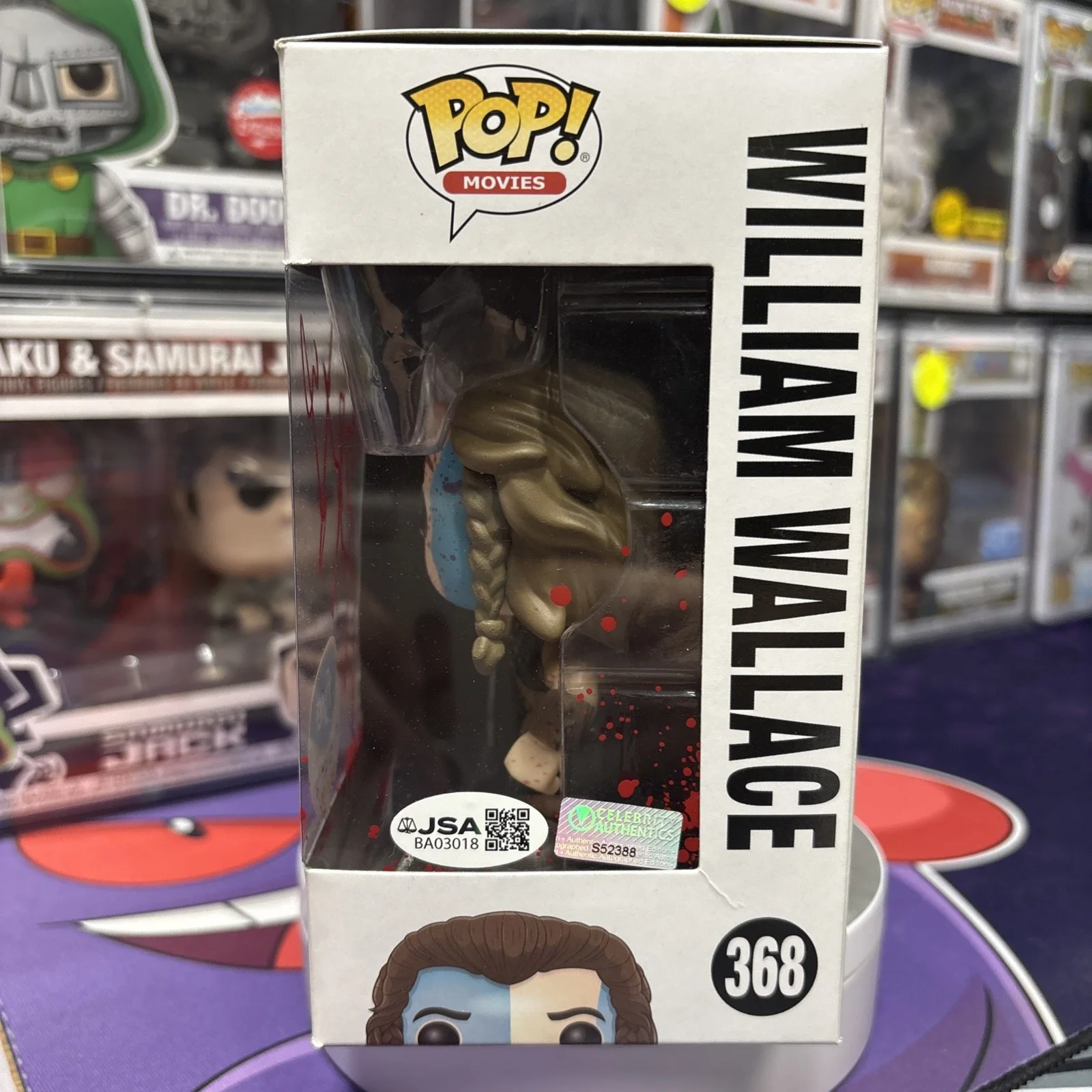 Mel Gibson — MEL GIBSON SIGNED BRAVEHEART WILLIAM WALLACE FYE EXCLUSIVE FUNKO POP JSA/CA COA, image 2
