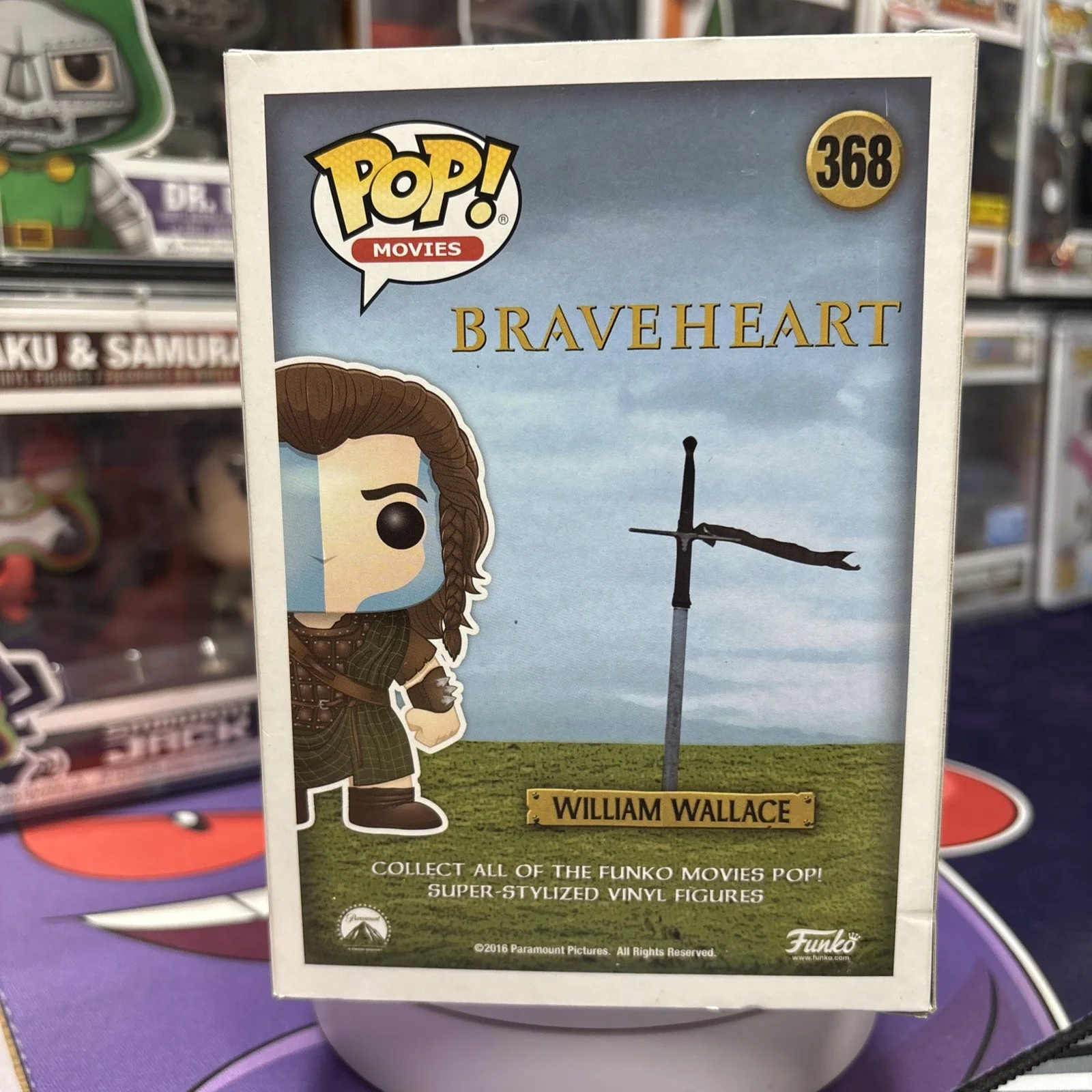 Mel Gibson — MEL GIBSON SIGNED BRAVEHEART WILLIAM WALLACE FYE EXCLUSIVE FUNKO POP JSA/CA COA, image 3