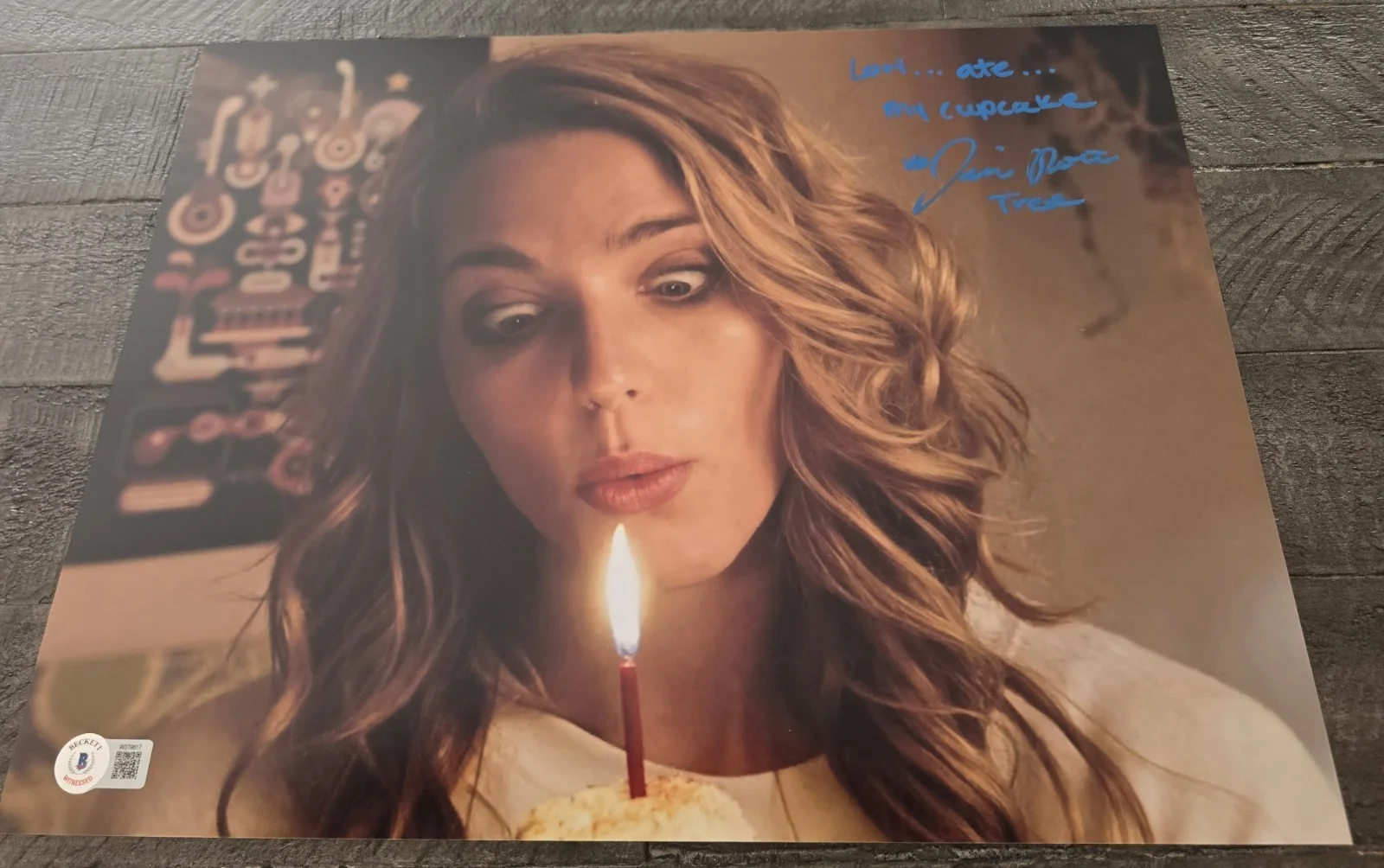 Jessica Rothe — Jessica Rothe Signed 11x14 Happy Death Day Character Name/Quote Beckett Witness