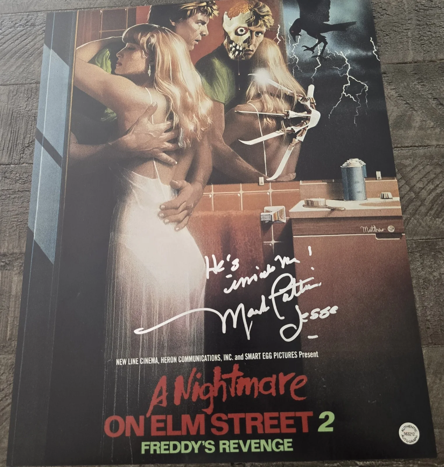 Mark Patton — Mark Patton Signed 11x14 A Nightmare on Elm Street 2 Freddy's Revenge