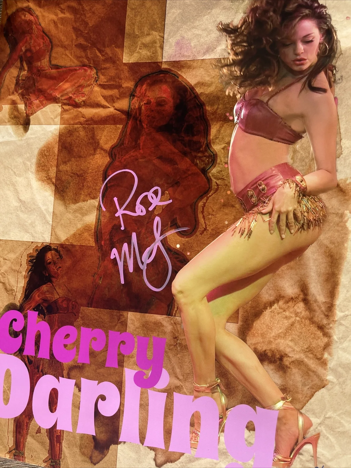 Rose McGowan — Rose McGowan Autographed/Signed Grindhouse Planet Terror Cherry Darling 11x14 LE, изображение 3