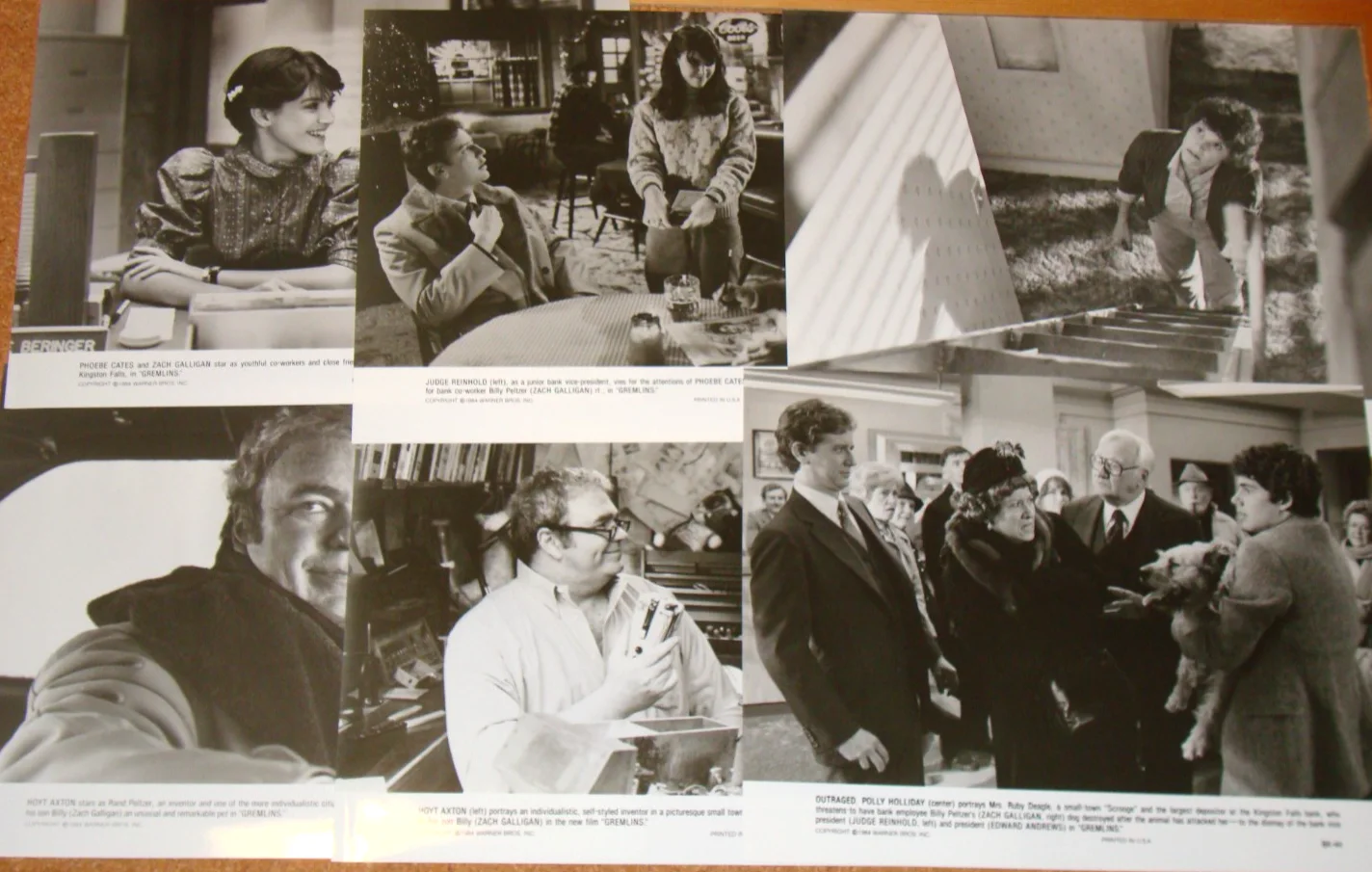 GREMLINS - very rare 1984 US press kit - folder/notes & 17 stills/photos, image 5