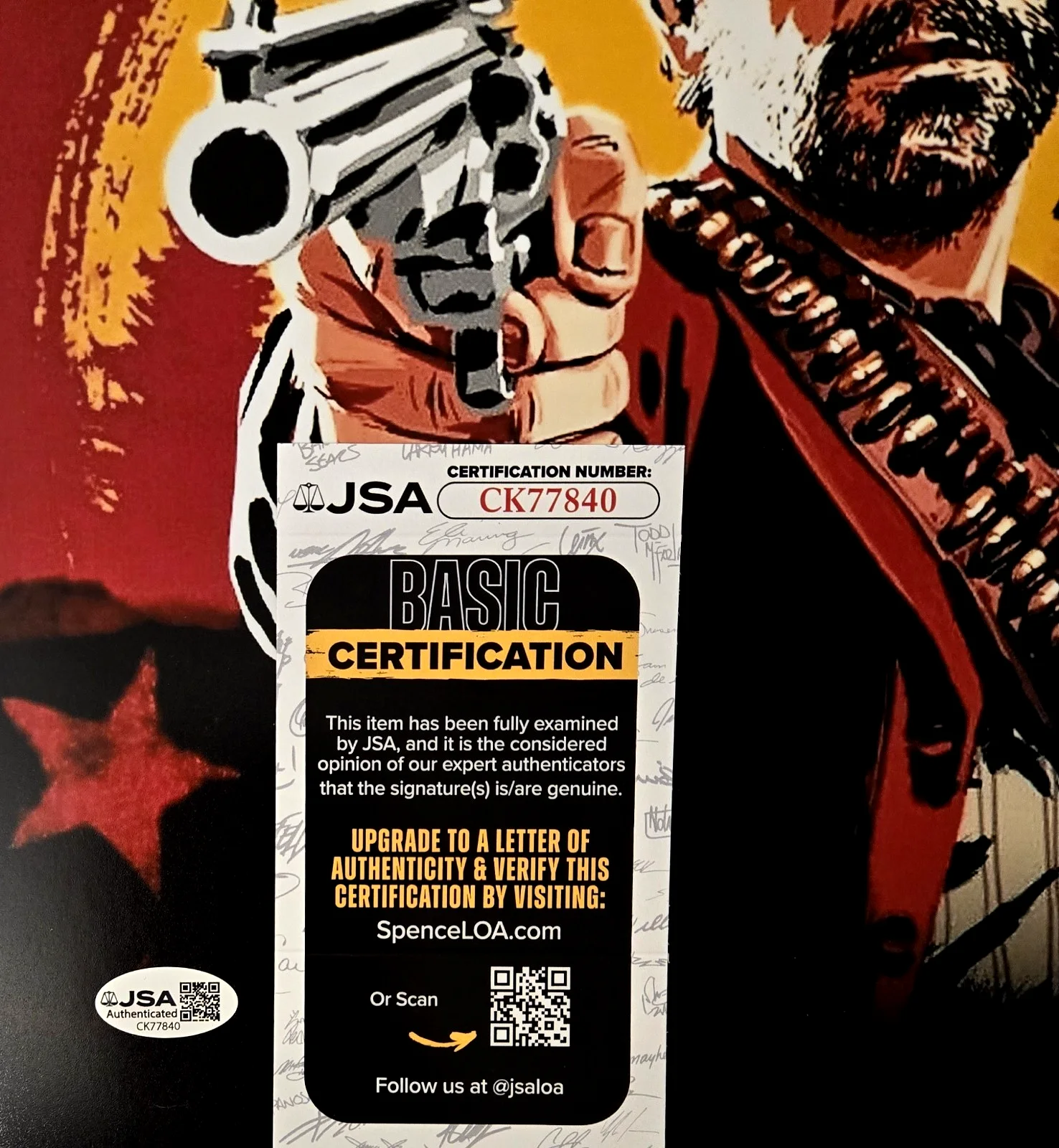 Roger Clark — Roger Clark Autograph Photo Red Dead Redemption Arthur Morgan Signed JSA COA 840, image 3