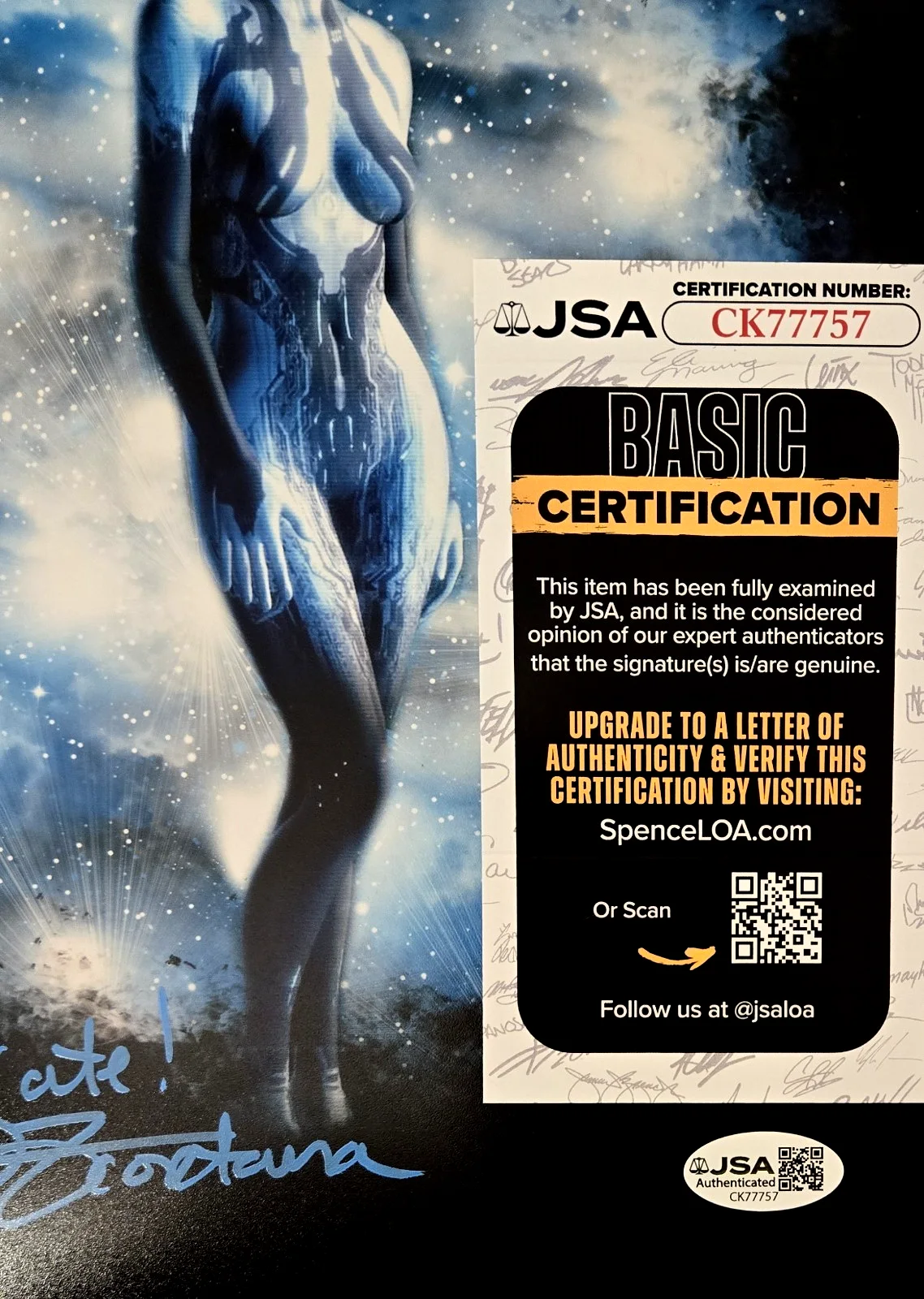 Jen Taylor — Jen Taylor Signed Photo Halo Autograph Cortana XBox Master Chief 8x10 JSA COA 57, изображение 2