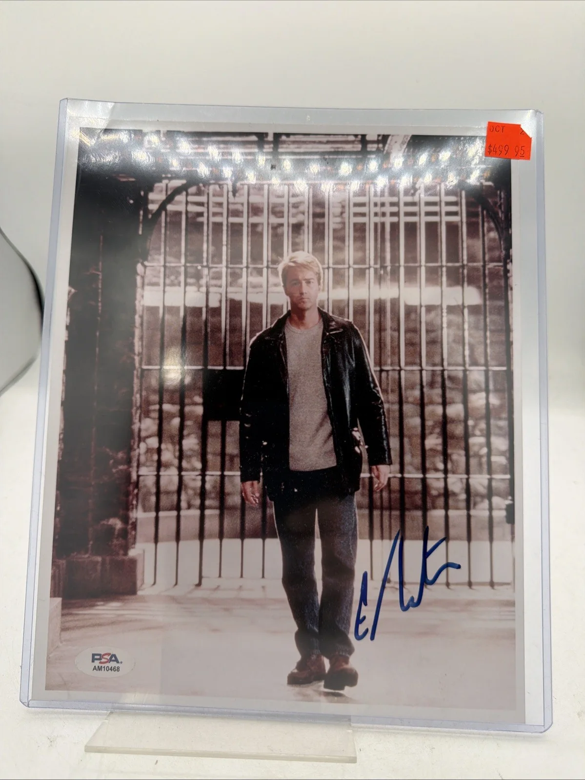 EDWARD NORTON autograph ACOA signed 8x10 photography RED DRAGON — EDWARD NORTON AUTOGRAPH SIGNED 8x10 photography RED DRAGON- PSA AUTHENTICATED