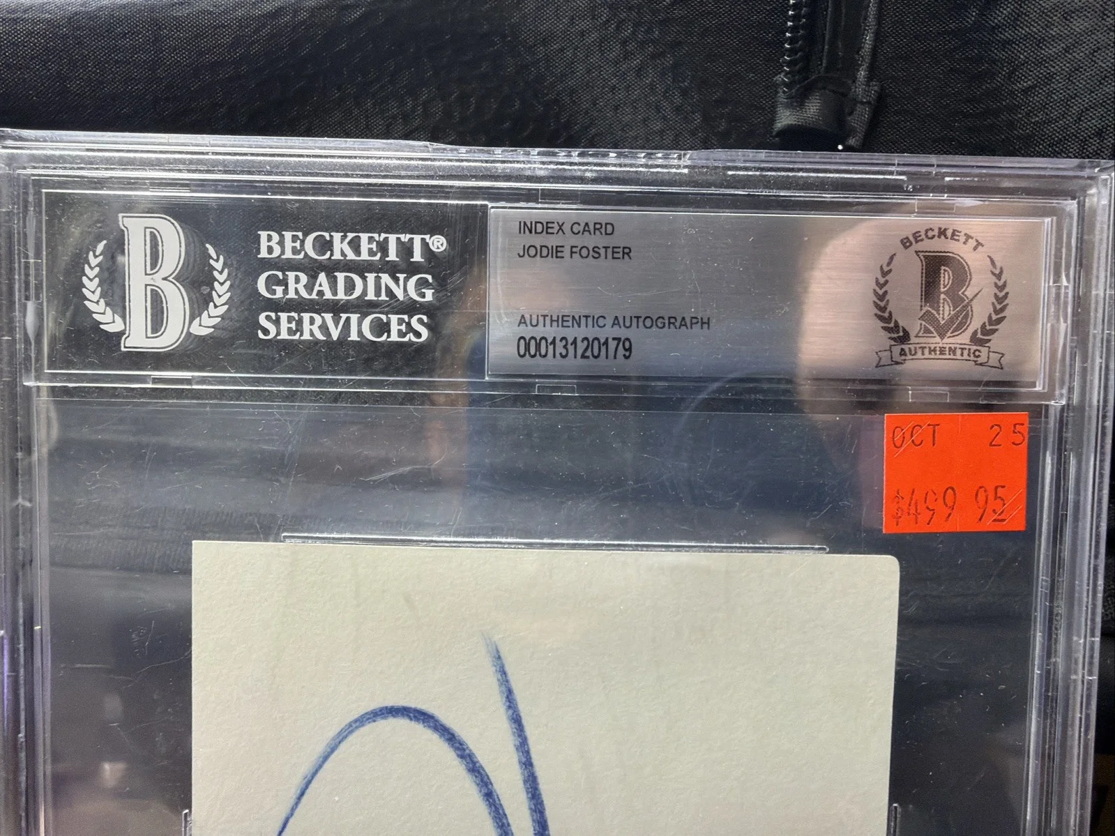 Jodie Foster — JODIE FOSTER SIGNED AUTOGRAPH INDEX CARD BECKETT BAS AUTHENTICATED RARE, изображение 2