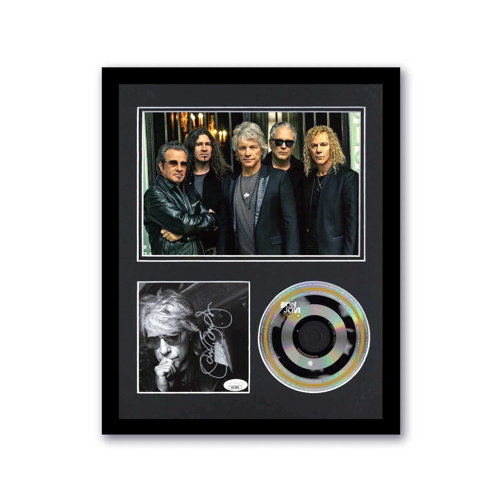 Jon Bon Jovi — Bon Jovi Autographed Signed 11x14 Custom Framed CD Photo 2020 ACOA JSA LEGEND