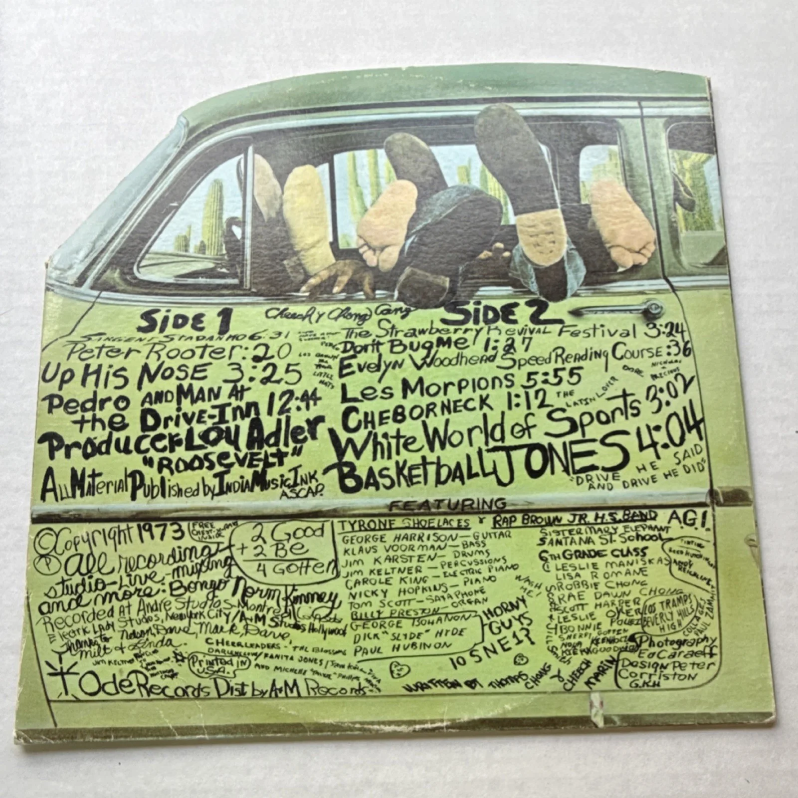 Cheech & Chong Los Cochinos Original Signed Vinyl Record Music Autographed, изображение 3