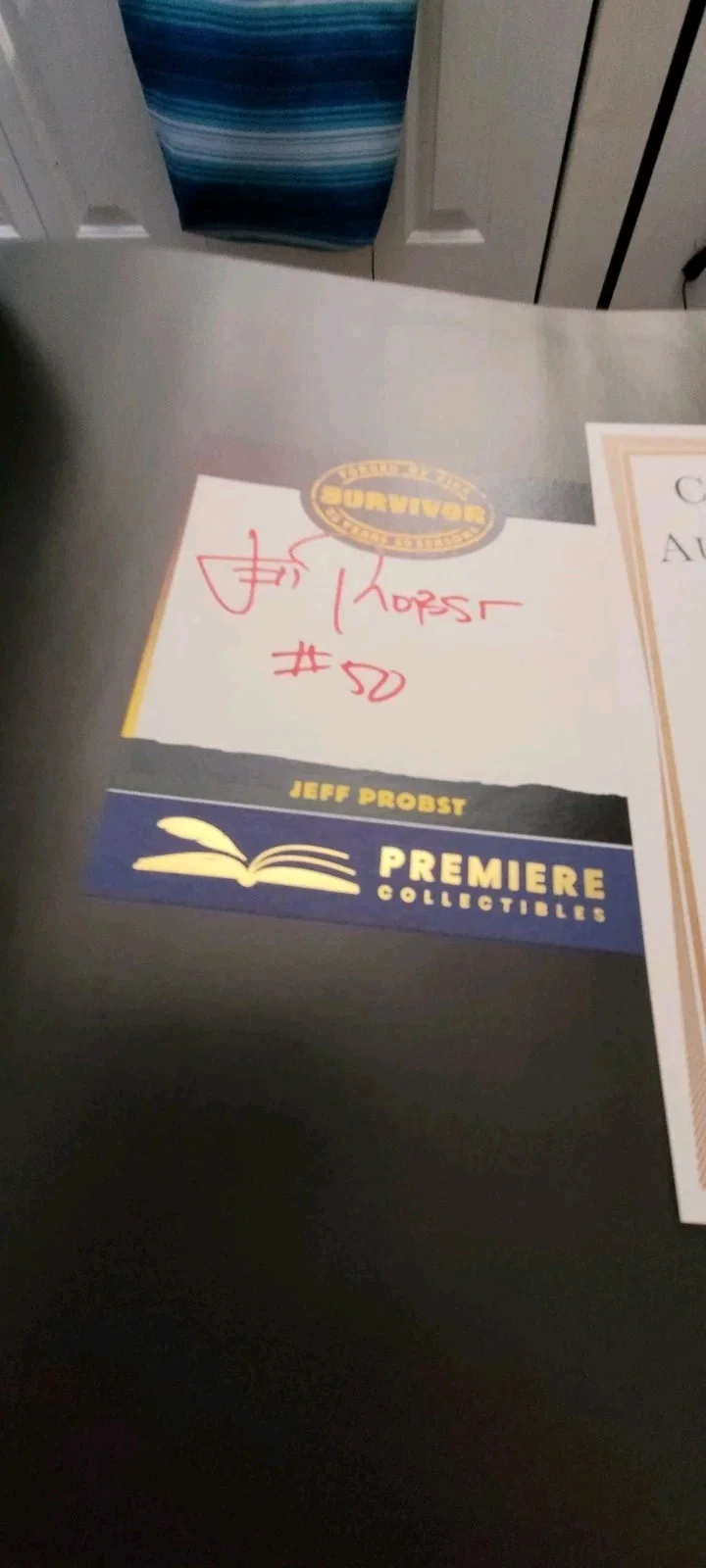 Jeff Probst — RARE INSCRIBED - Jeff Probst SIGNED - Survivor: Forged by Fire Book - 50 Seasons, image 2