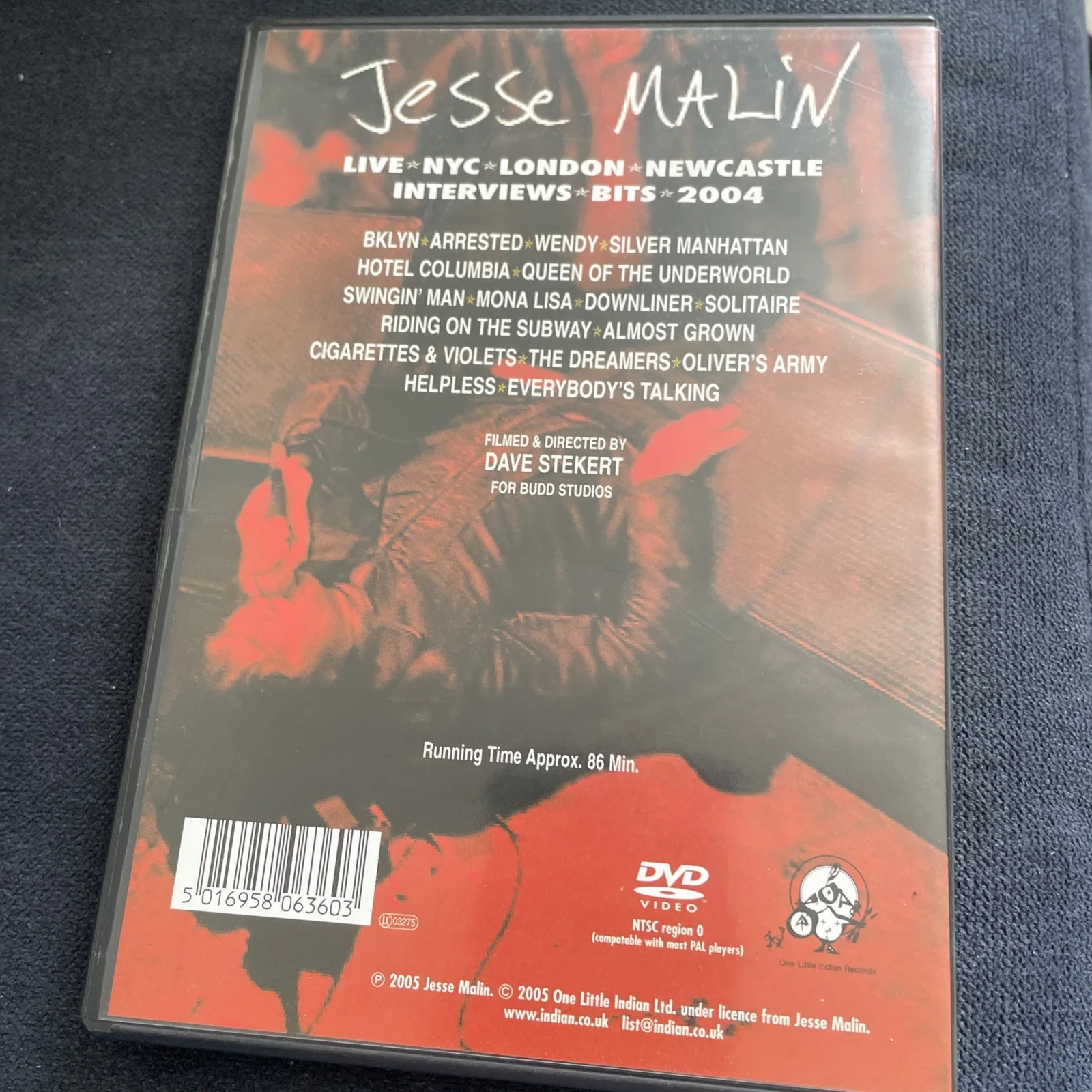 Jesse Malin — Jesse Malin Star Smile Strong Line In Concert DVD SIGNED AUTOGRAPHED 2005, изображение 3