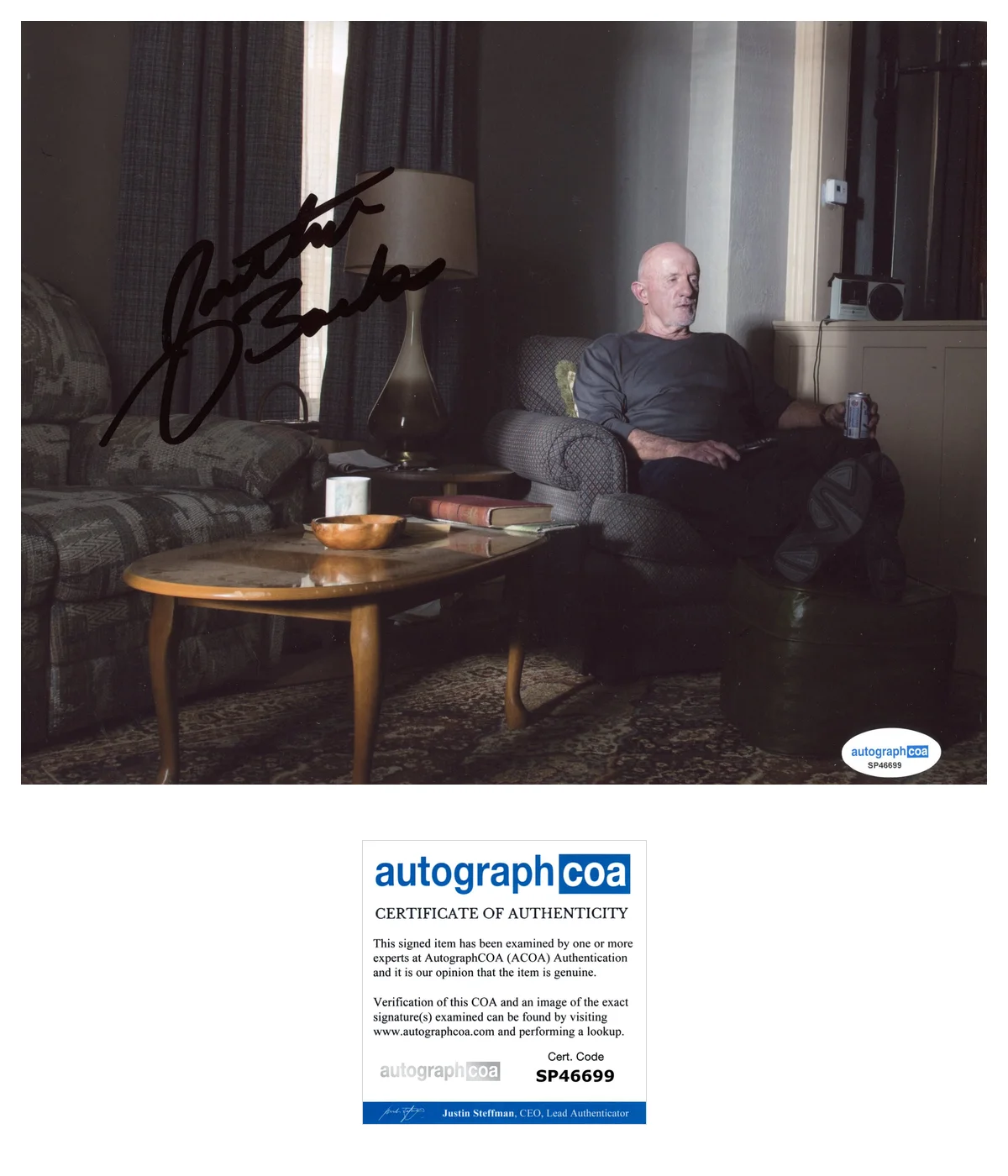 Jonathan Banks Better Call Saul Autographed Signed 8x10 Photo ACOA, изображение 2