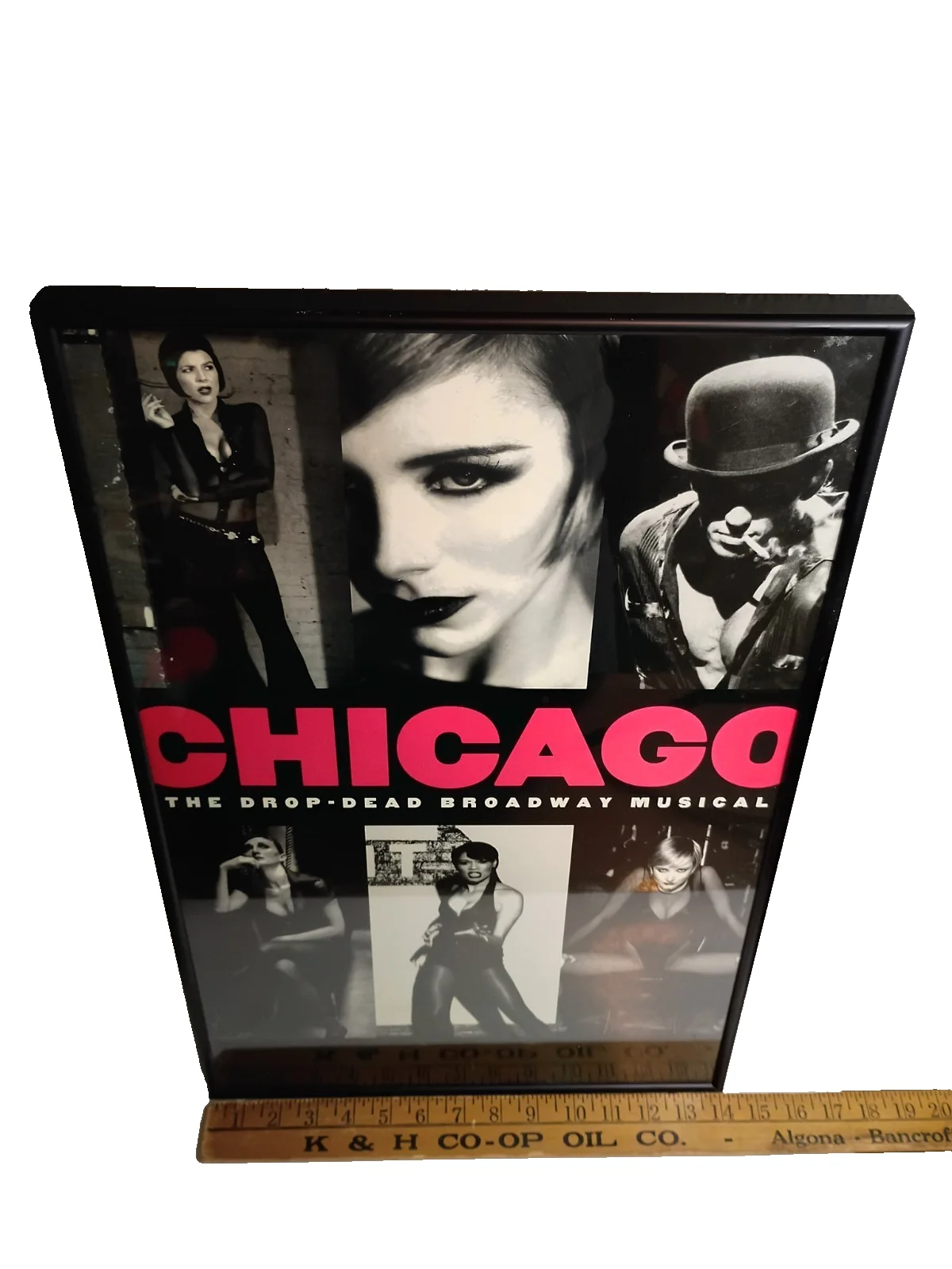 CHICAGO THE DROP DEAD BROADWAY MUSICAL POSTER 22X14 FRAMED VINTAGE, изображение 4