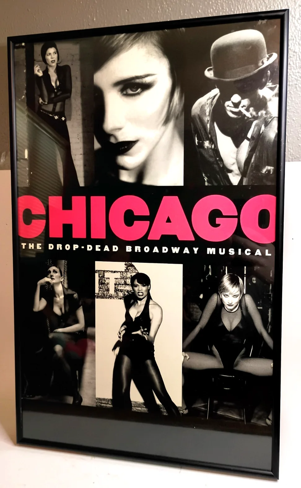 CHICAGO THE DROP DEAD BROADWAY MUSICAL POSTER 22X14 FRAMED VINTAGE, изображение 5