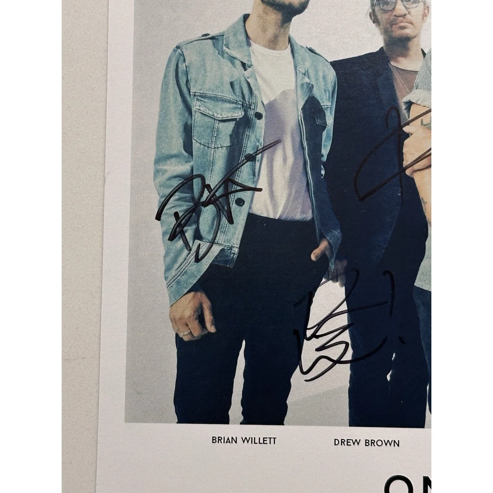 One Republic Full Band Autographed Signed 8.5x11” Photo Picture #1, image 4