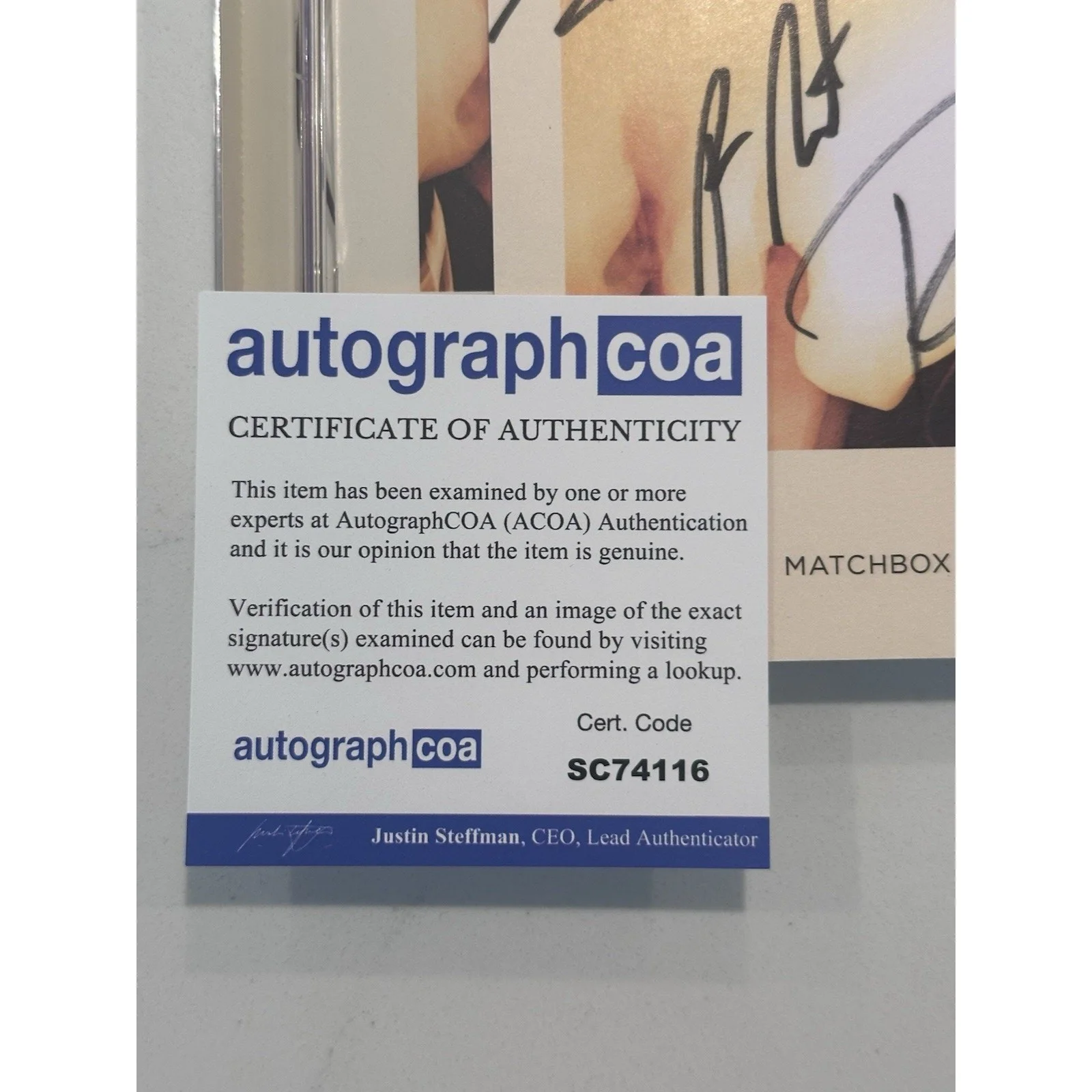 MATCHBOX 20 (Twenty) Where The Light Goes Signed CD Autograph ACOA Certified 11, image 2