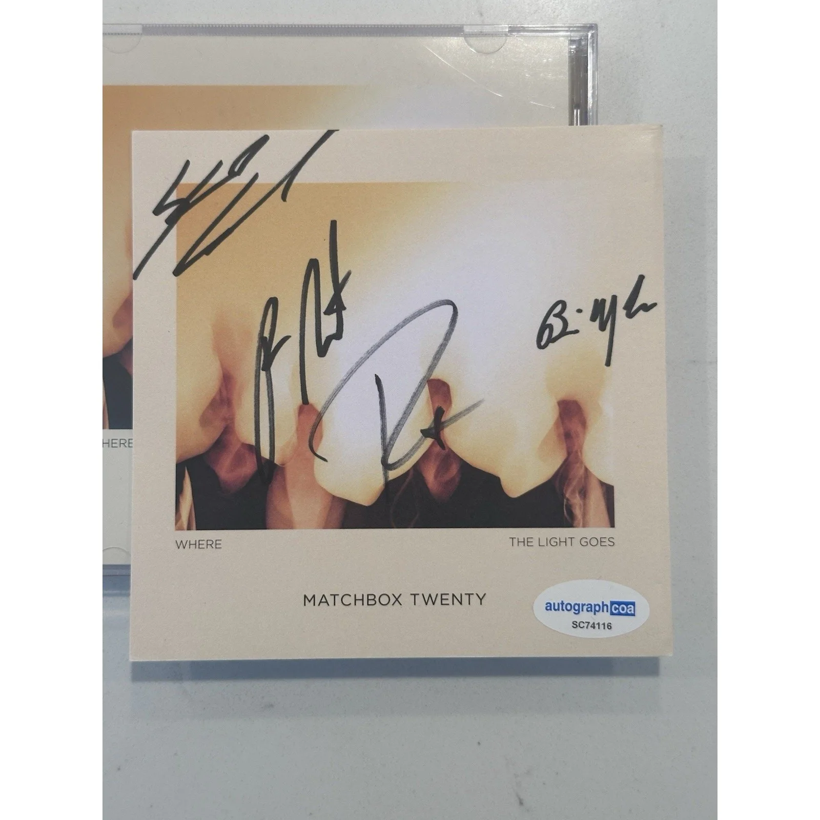 MATCHBOX 20 (Twenty) Where The Light Goes Signed CD Autograph ACOA Certified 11, image 3