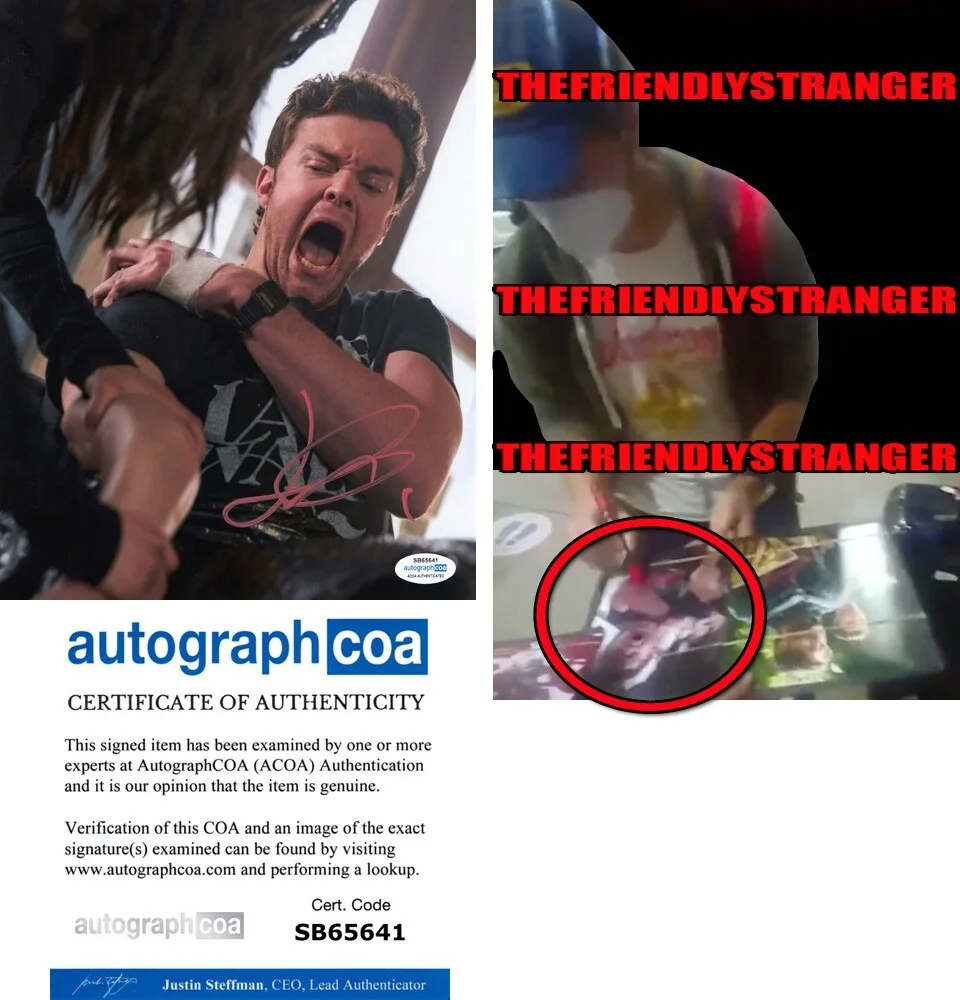 JACK QUAID — Jack Quaid signed "THE BOYS" 8x10 Photo g EXACT PROOF Hughie Campbell ACOA COA