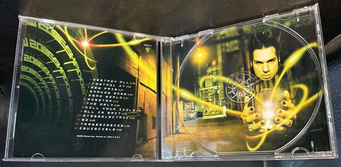 Static-X SIGNED Shadow Zone CD Cover Wayne Static RIP COA, изображение 5