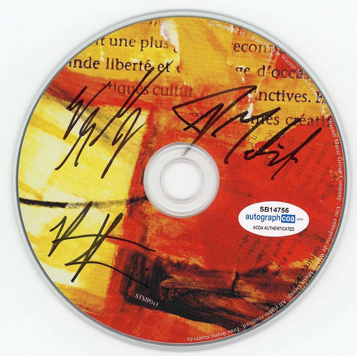 BEDOUIN SOUNDCLASH — Bedouin Soundclash signed "SOUNDING A MOSIAC" CD Jay, Pat, Eon ACOA COA, изображение 3