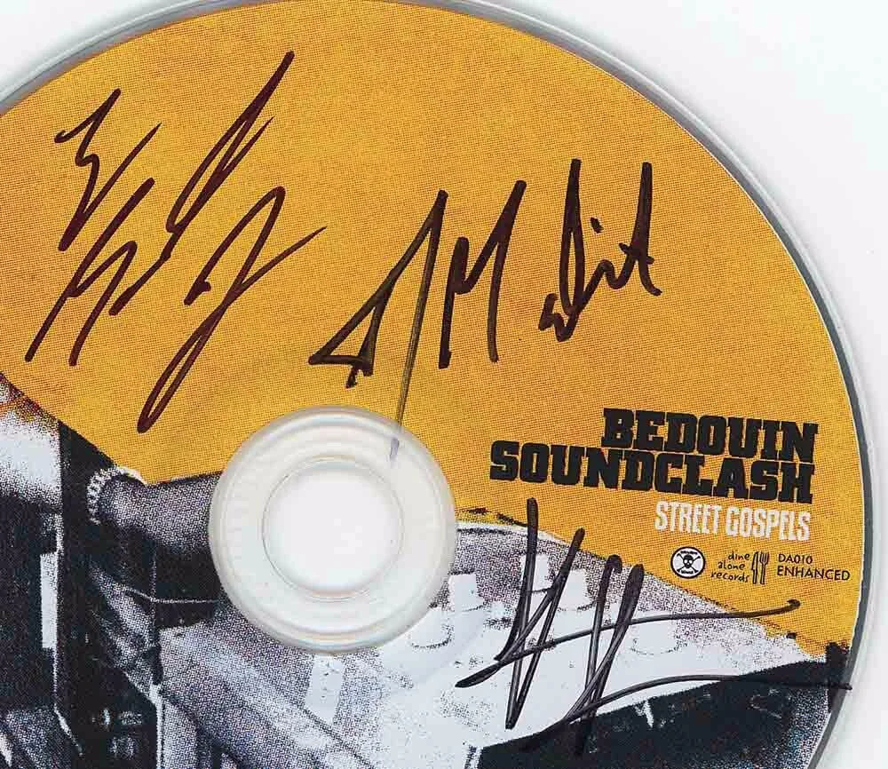 BEDOUIN SOUNDCLASH — Bedouin Soundclash signed "STREET GOSPELS" CD Jay, Pat, Eon ACOA COA, изображение 4