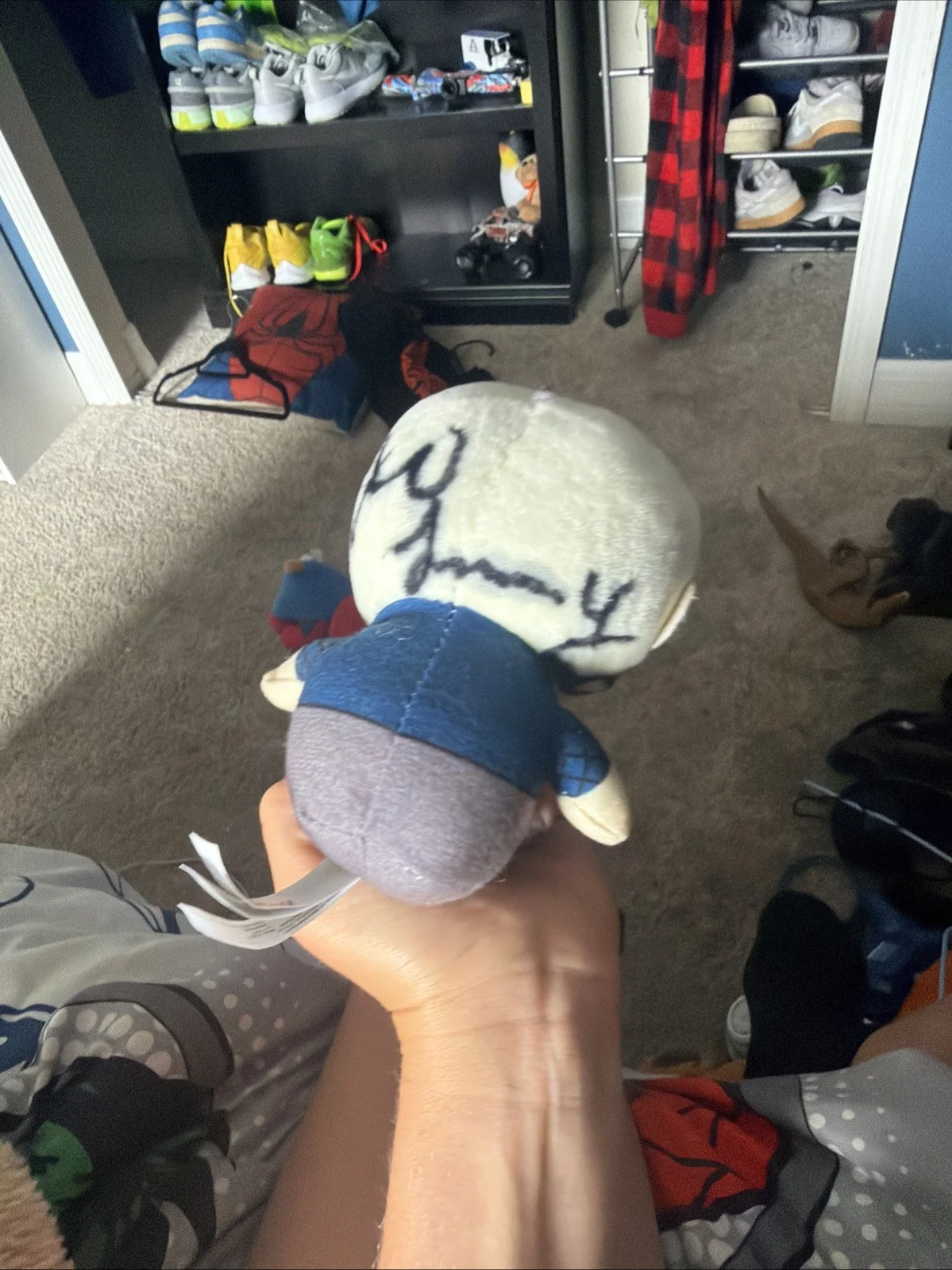 Ted White — Ted White Signed Jason Voorhees Stuffed Animal, image 3
