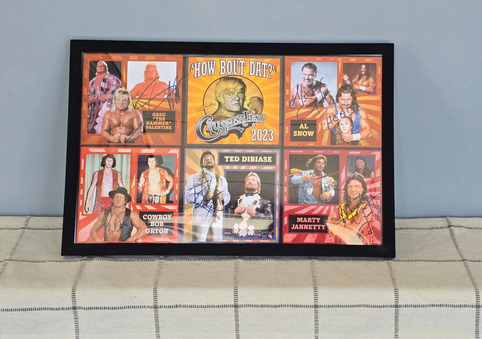CrusherFest 2023 Autographed Poster WWE Legends Signed DiBiase Valentine Al Snow, изображение 2