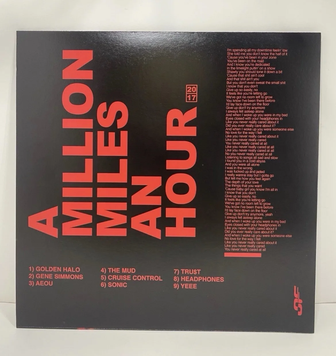 SIGNED Oliver Francis AMMAH Vinyl A Million Miles An Hour RARE Autograph Record, image 3