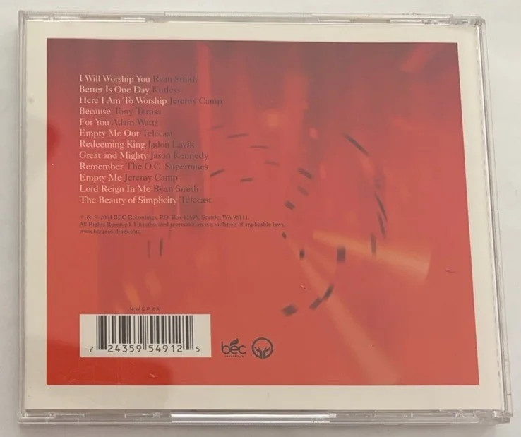 Jeremy Camp Signed Autographed Compilation CD 2004 Empty Me Volume One BEC V.G., image 2