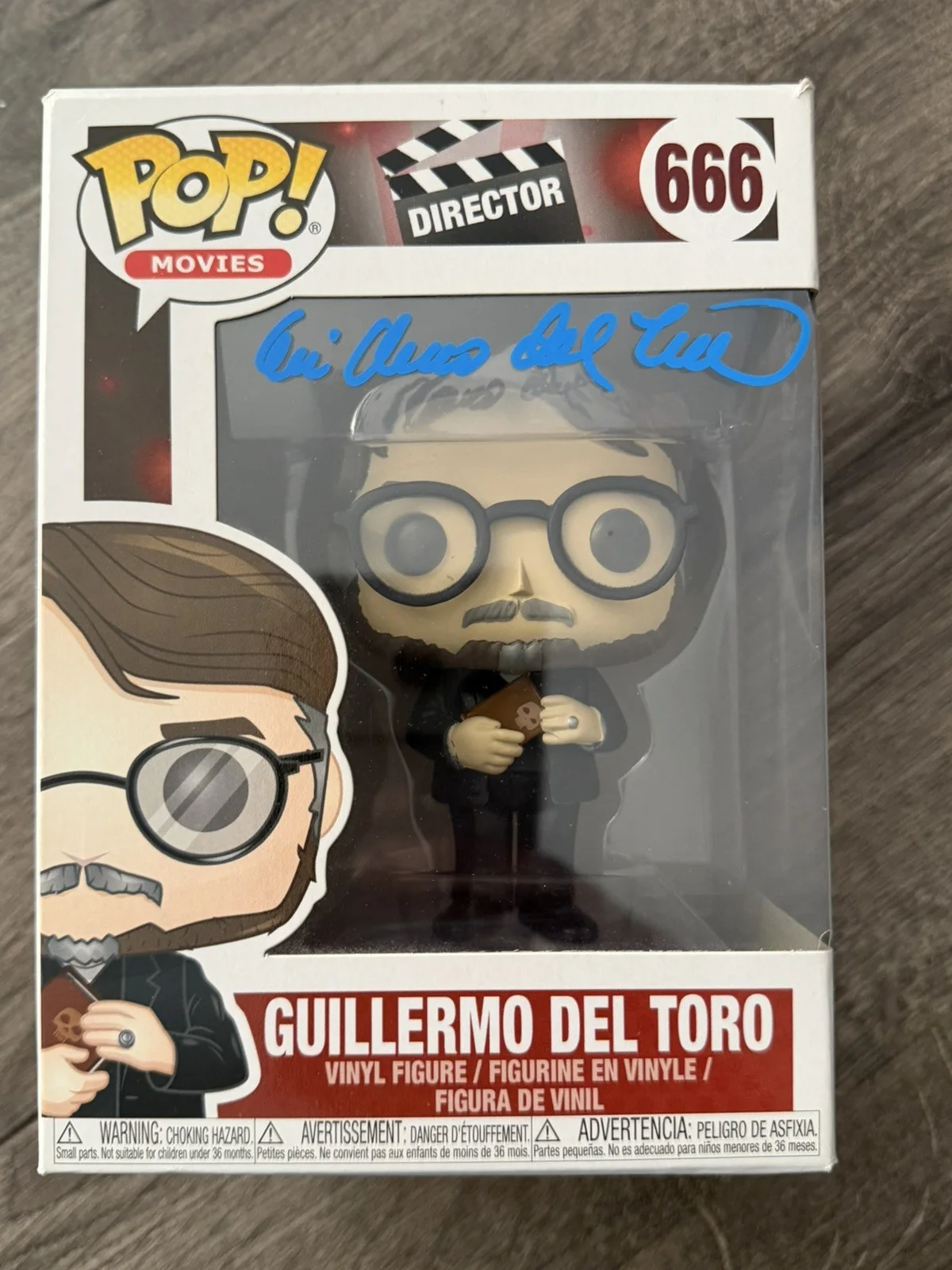 GUILLERMO DEL TORO — GUILLERMO DEL TORO SIGNED AUTOGRAPH FUNKO POP 666, image 2