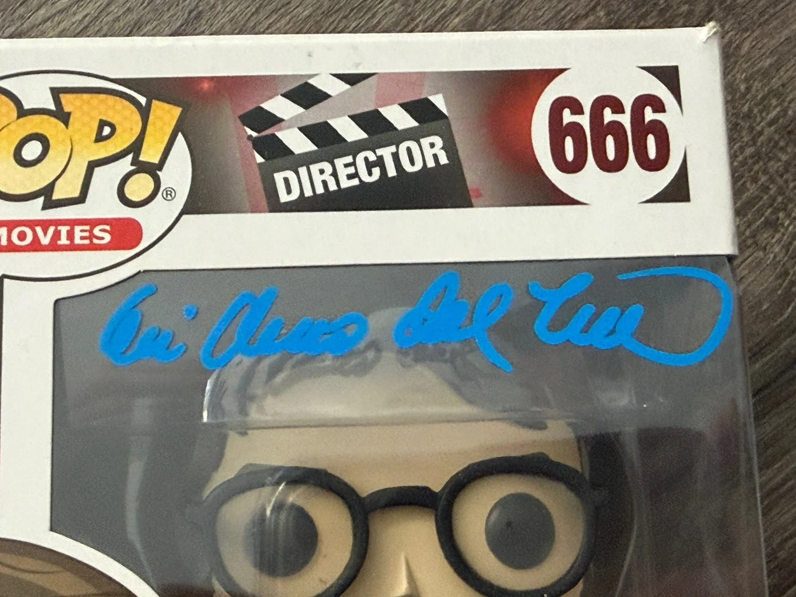 GUILLERMO DEL TORO — GUILLERMO DEL TORO SIGNED AUTOGRAPH FUNKO POP 666, image 3