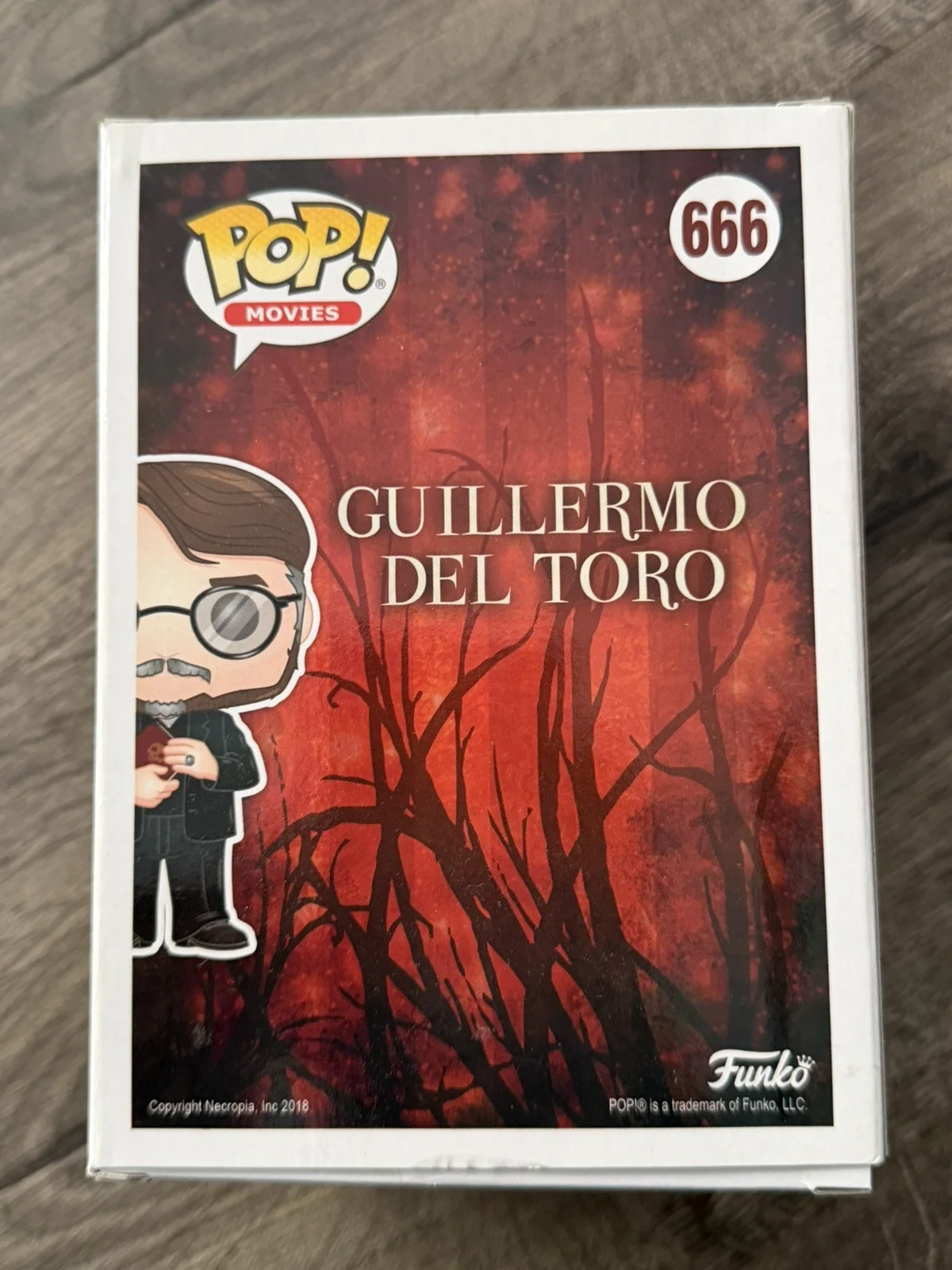 GUILLERMO DEL TORO — GUILLERMO DEL TORO SIGNED AUTOGRAPH FUNKO POP 666, image 4