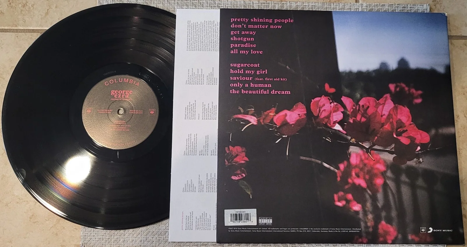 GEORGE EZRA LIMITED EDITION GOLD VINYL 1422 FROM 3000, STAYING AT TAMARA`S, image 5