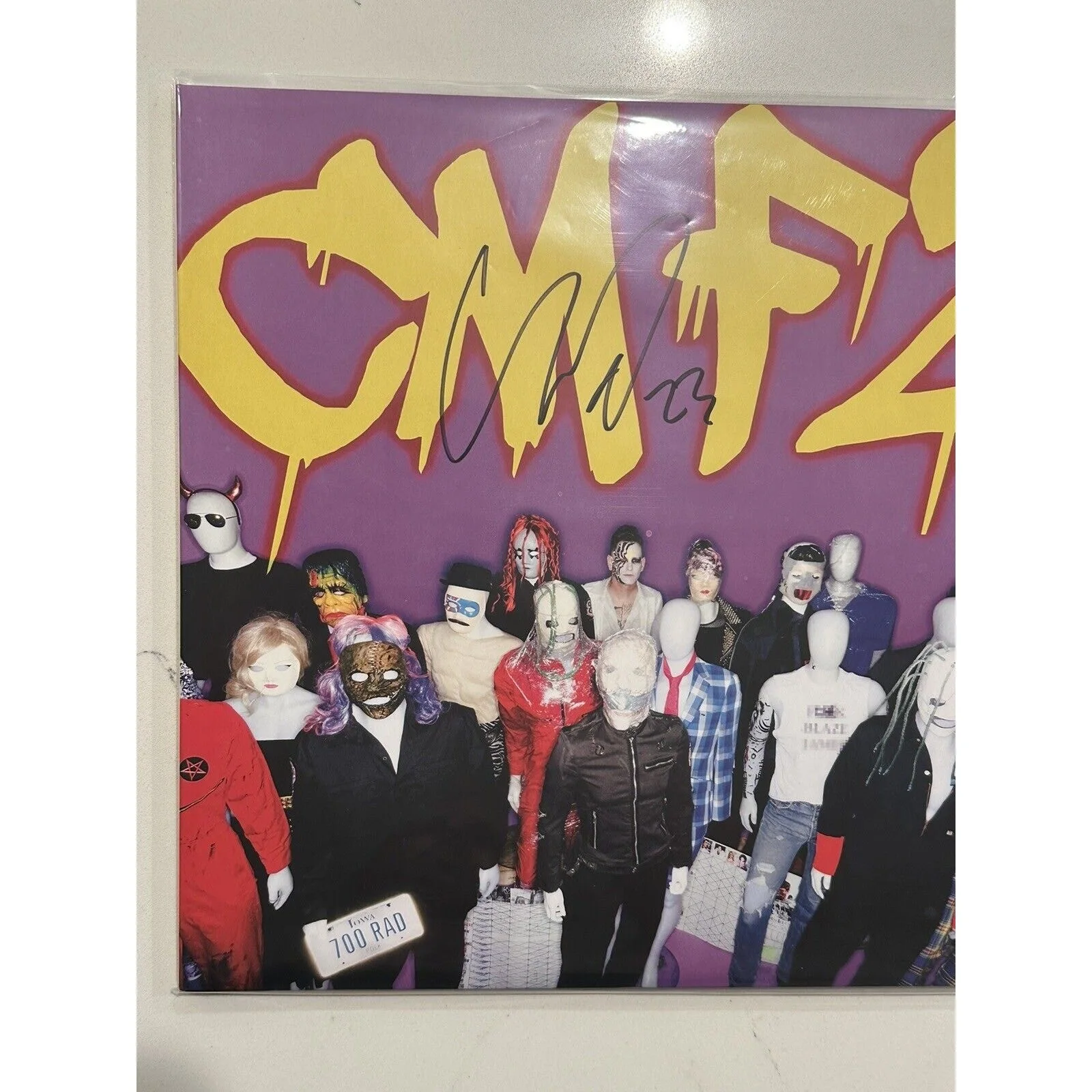 COREY TAYLOR - CMF2 LTD BLACK VINYL +’Ltd SIGNED AUTOGRAPHED RARE Slipknot, image 2