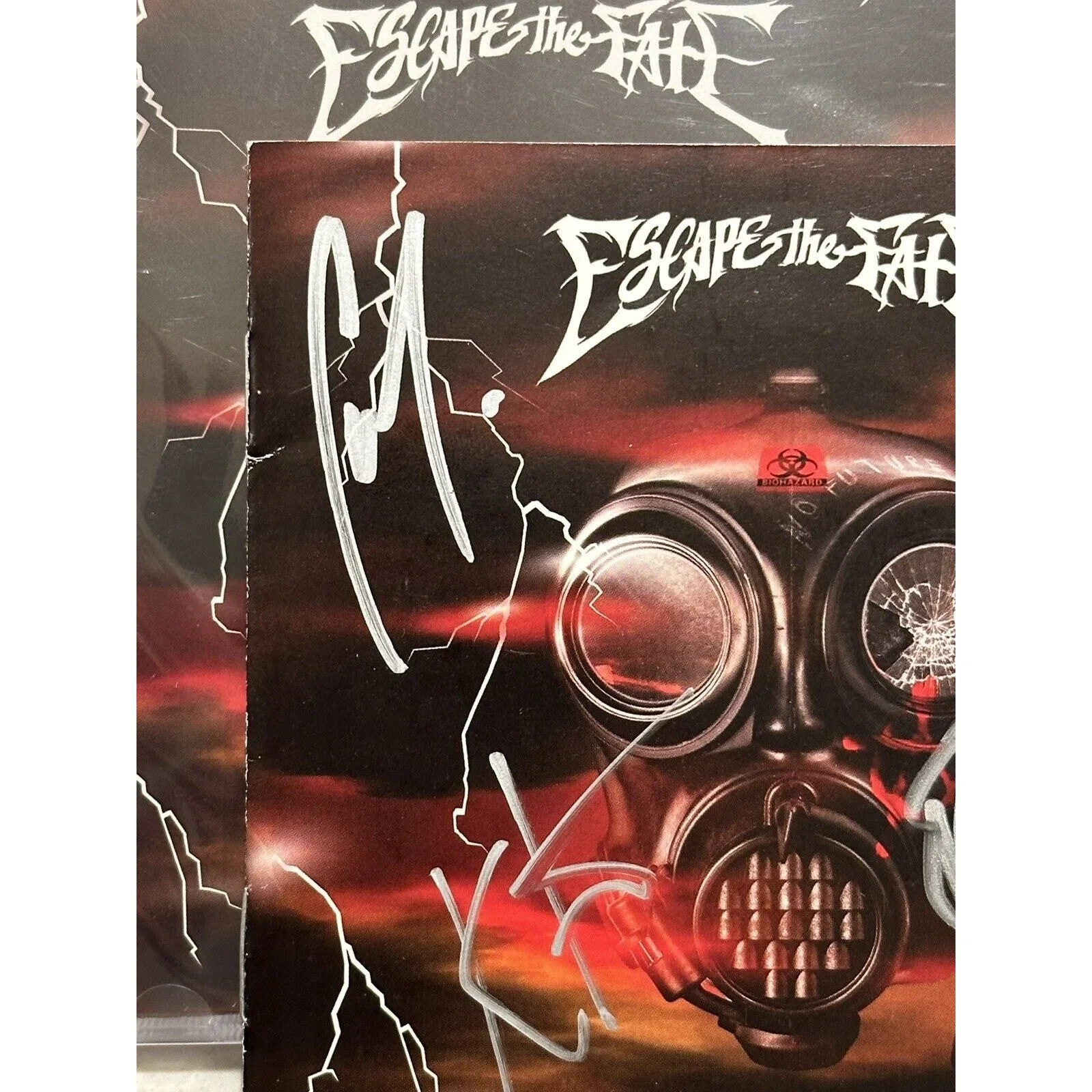 Escape The Fate Autographed/SIGNED Chemical Warfare CD, изображение 3